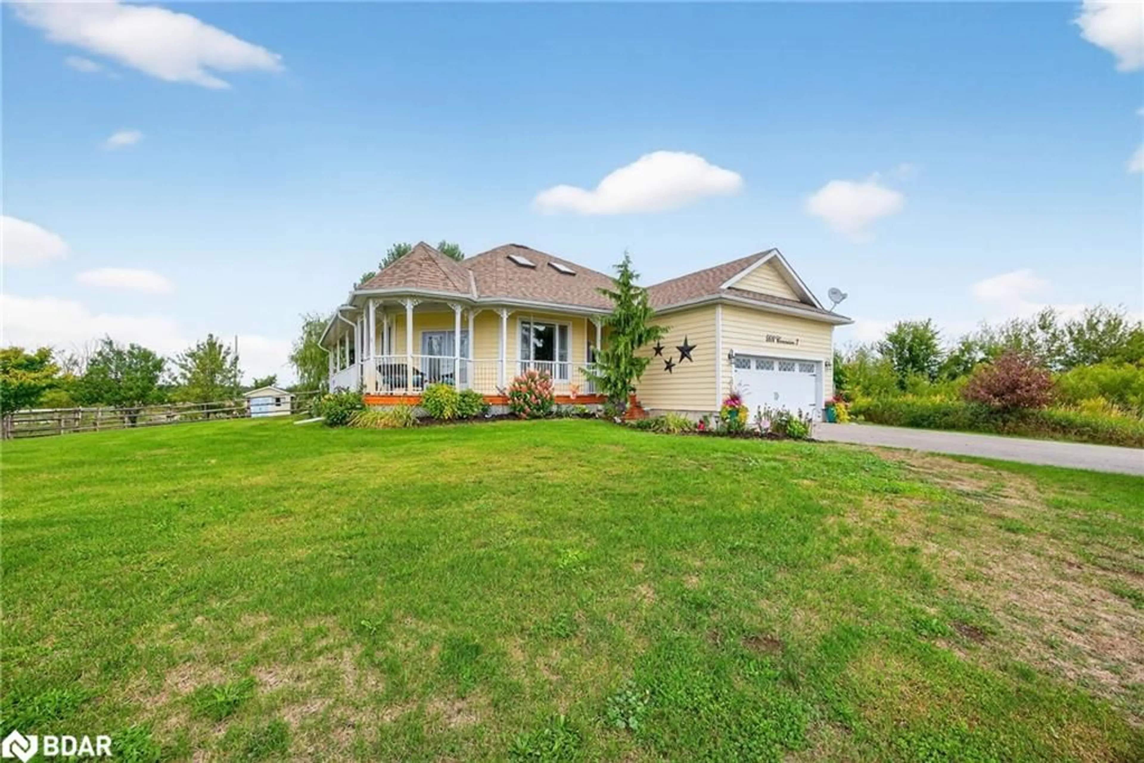 A pic from outside/outdoor area/front of a property/back of a property/a pic from drone, unknown for 5518 Conc 7 Sunnidale Conc, New Lowell Ontario L0M 1N0