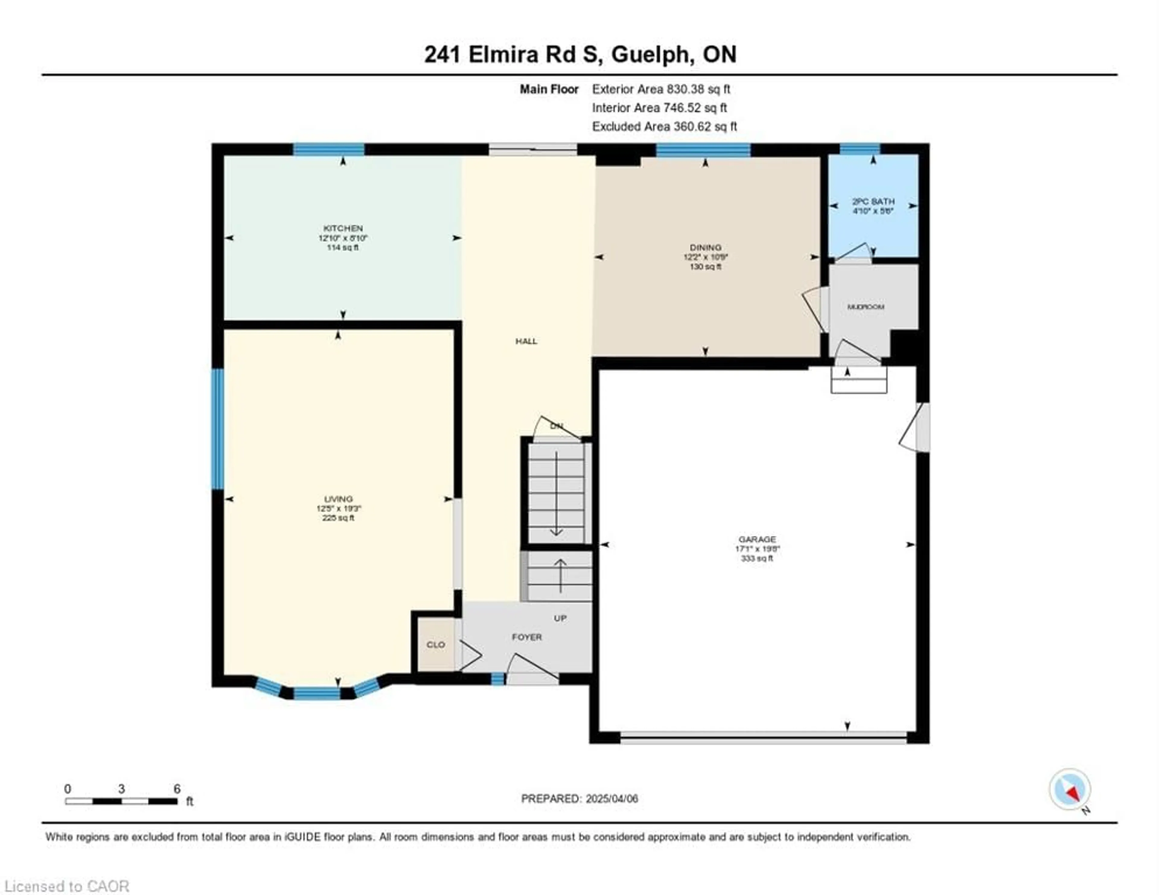 Floor plan for 241 Elmira Rd S Rd, Guelph Ontario N1K 1R1