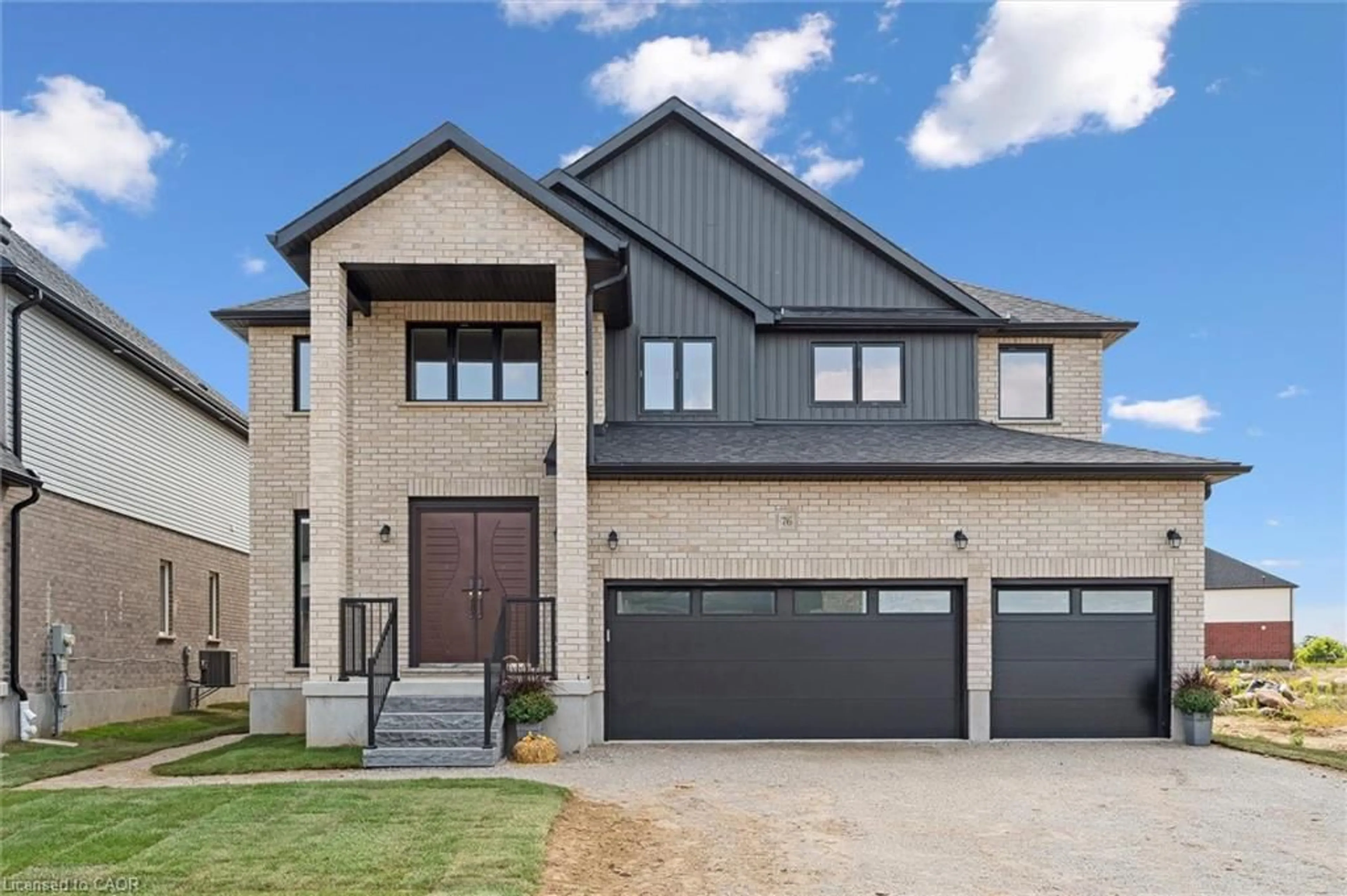 Home with brick exterior material, street for 76 Sass Cres, Paris Ontario N3L 0J3