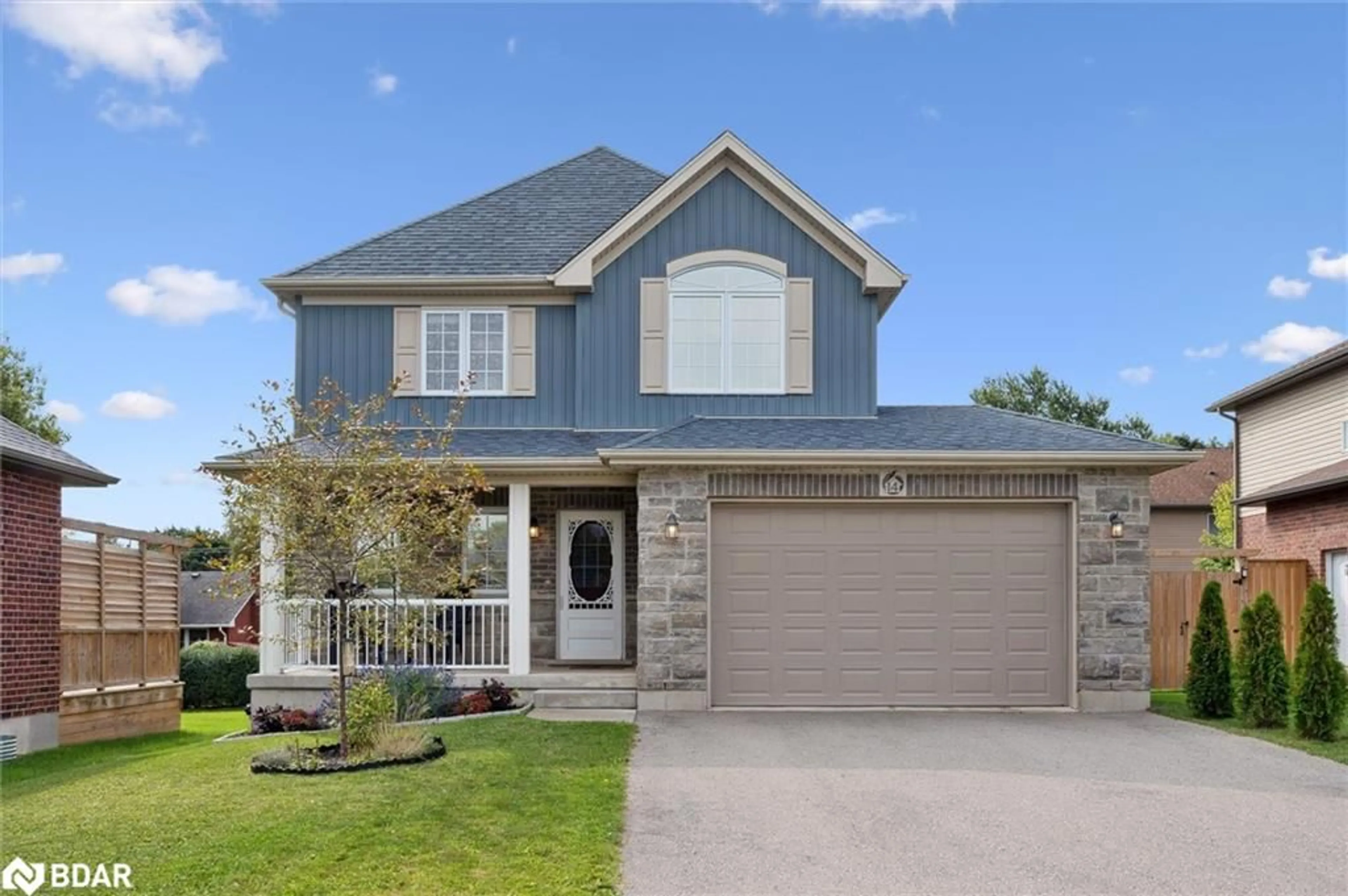 Home with brick exterior material, street for 14 Halliday Dr, Tavistock Ontario N0B 2R0