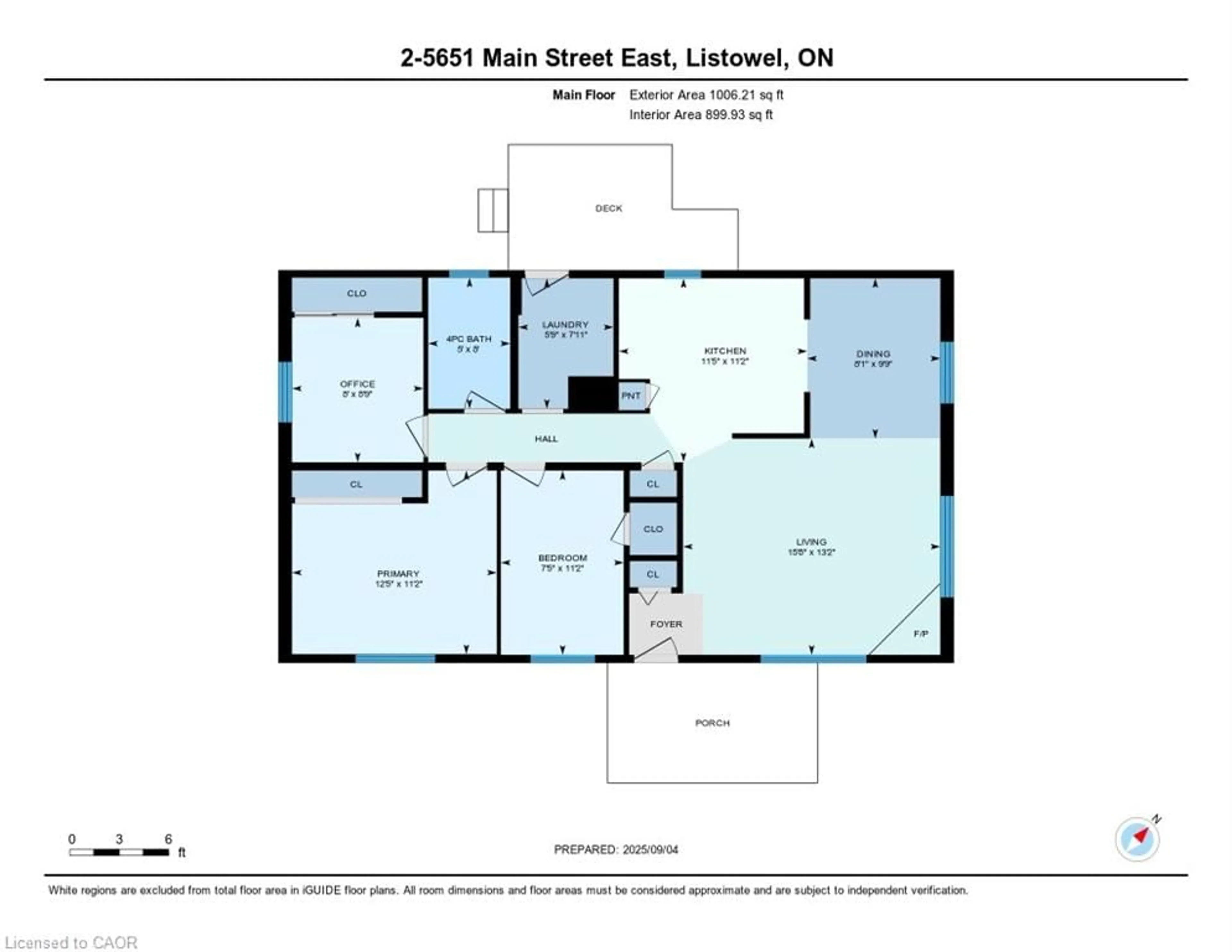 Floor plan for 2 Fairview Cres, Listowel Ontario N4W 3G8