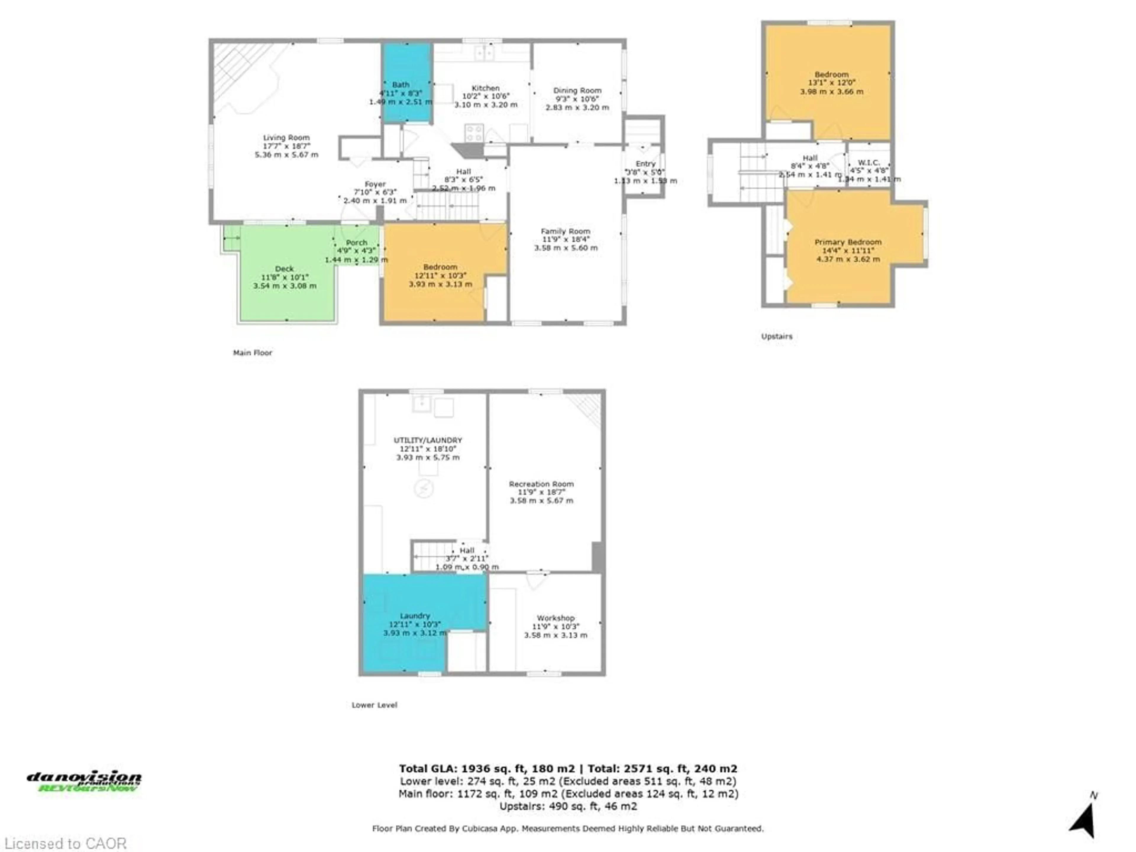 Floor plan for 26 Lee Ave, Simcoe Ontario N3Y 3K2