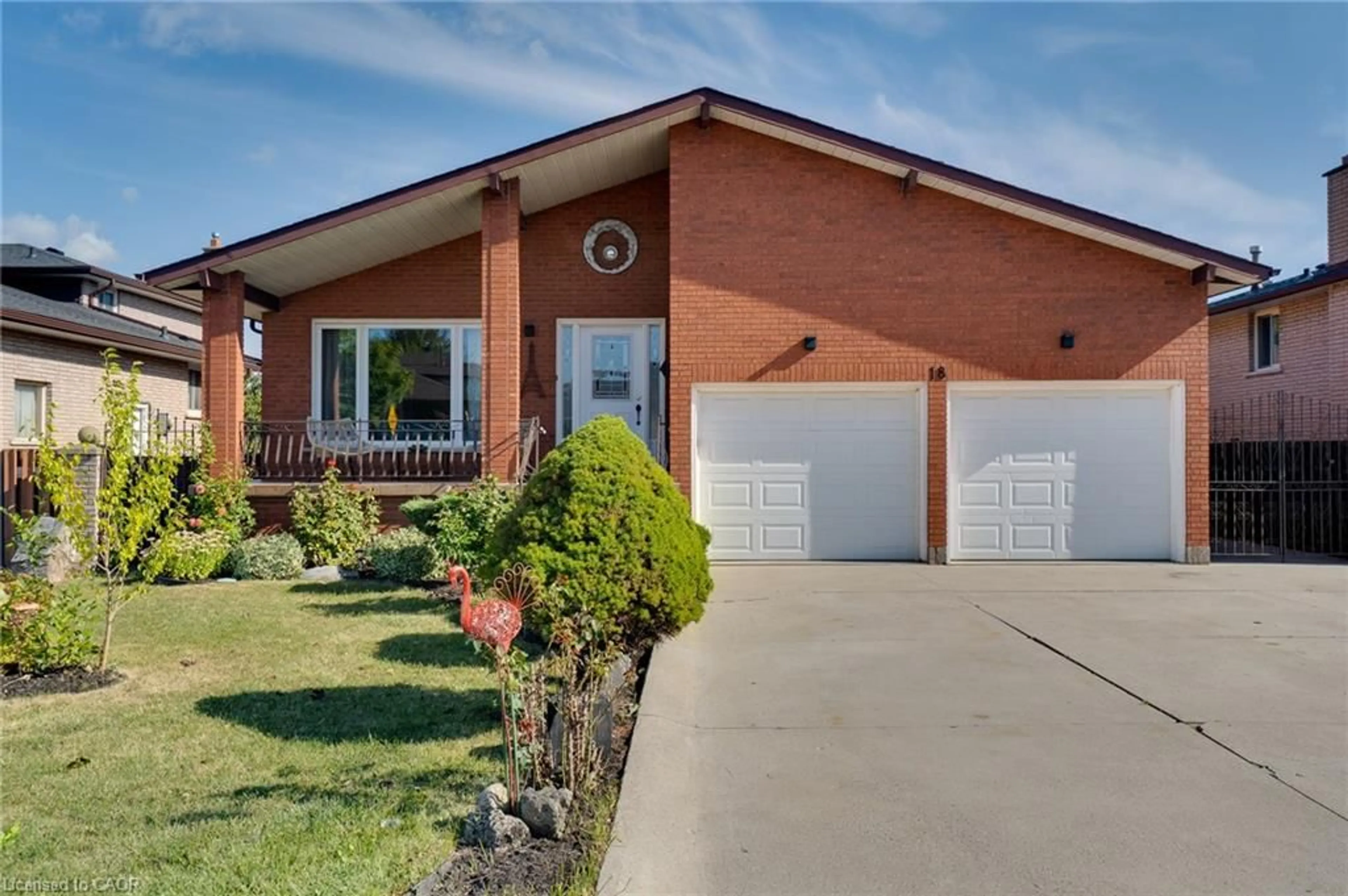 Home with brick exterior material, street for 18 Pavarotti Crt, Hamilton Ontario L8G 4P8