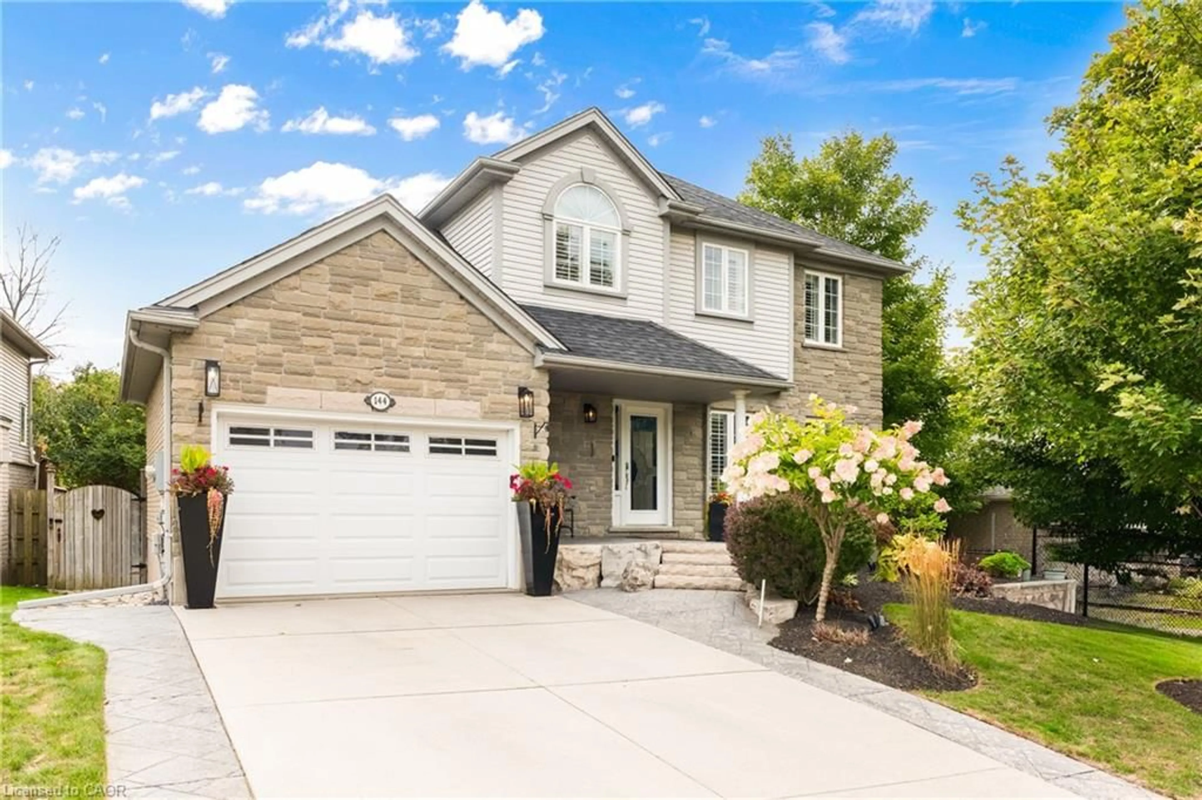 Home with brick exterior material, street for 144 Endeavour Dr, Cambridge Ontario N3C 4C9