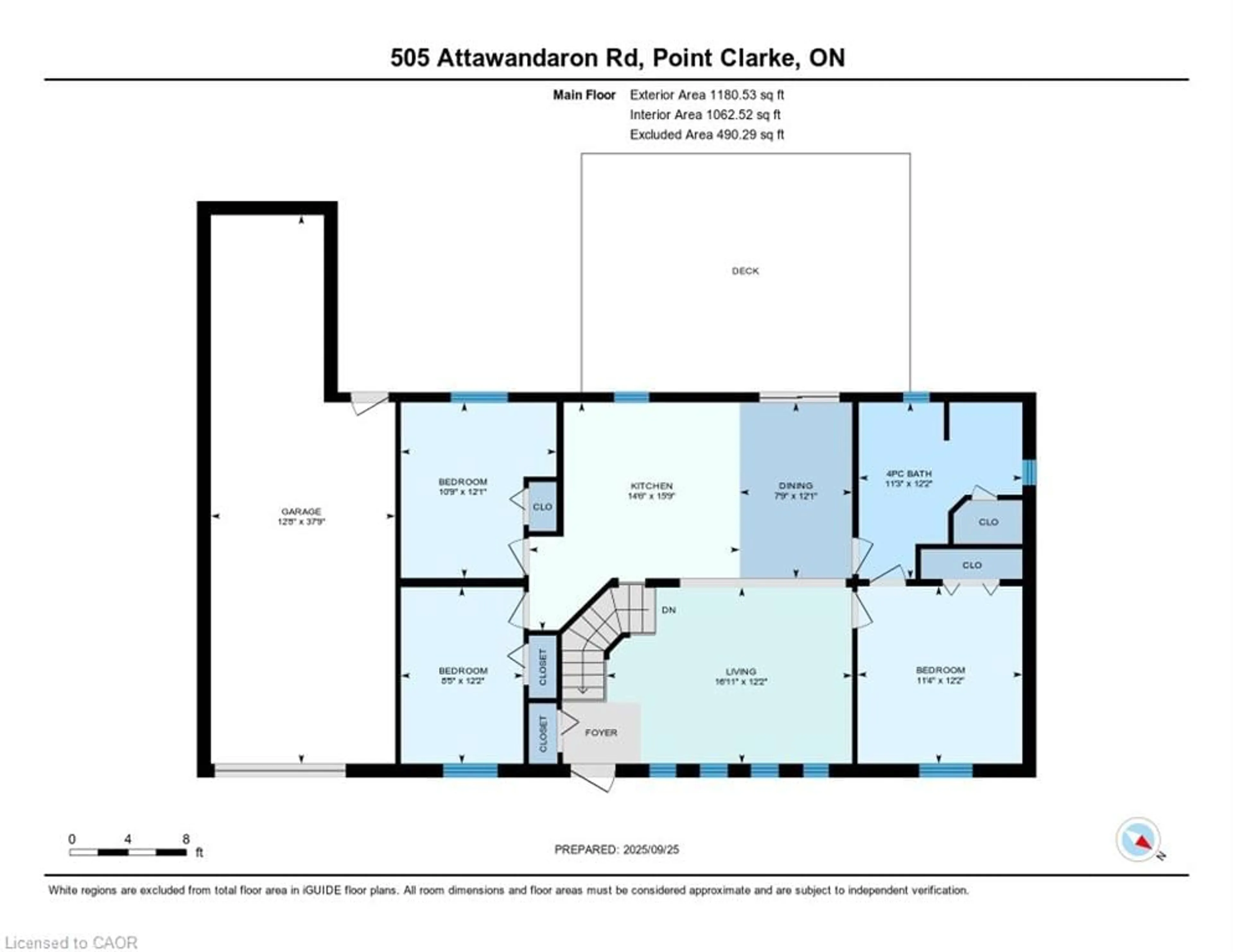 Floor plan for 505 Attawandaron Rd, Kincardine Ontario N0G 2R0