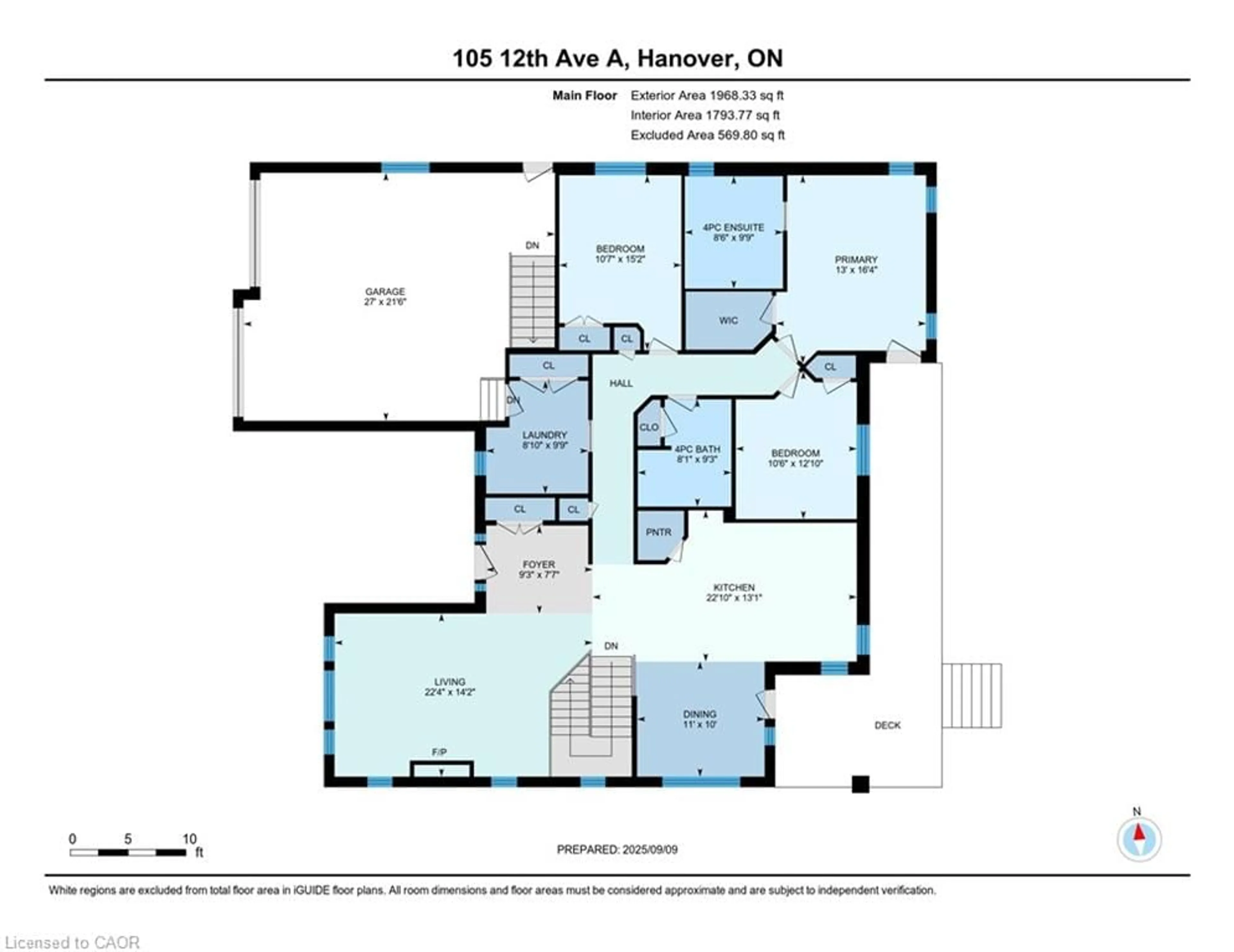 Floor plan for 105 12th Avenue A, Hanover Ontario N4N 3V1
