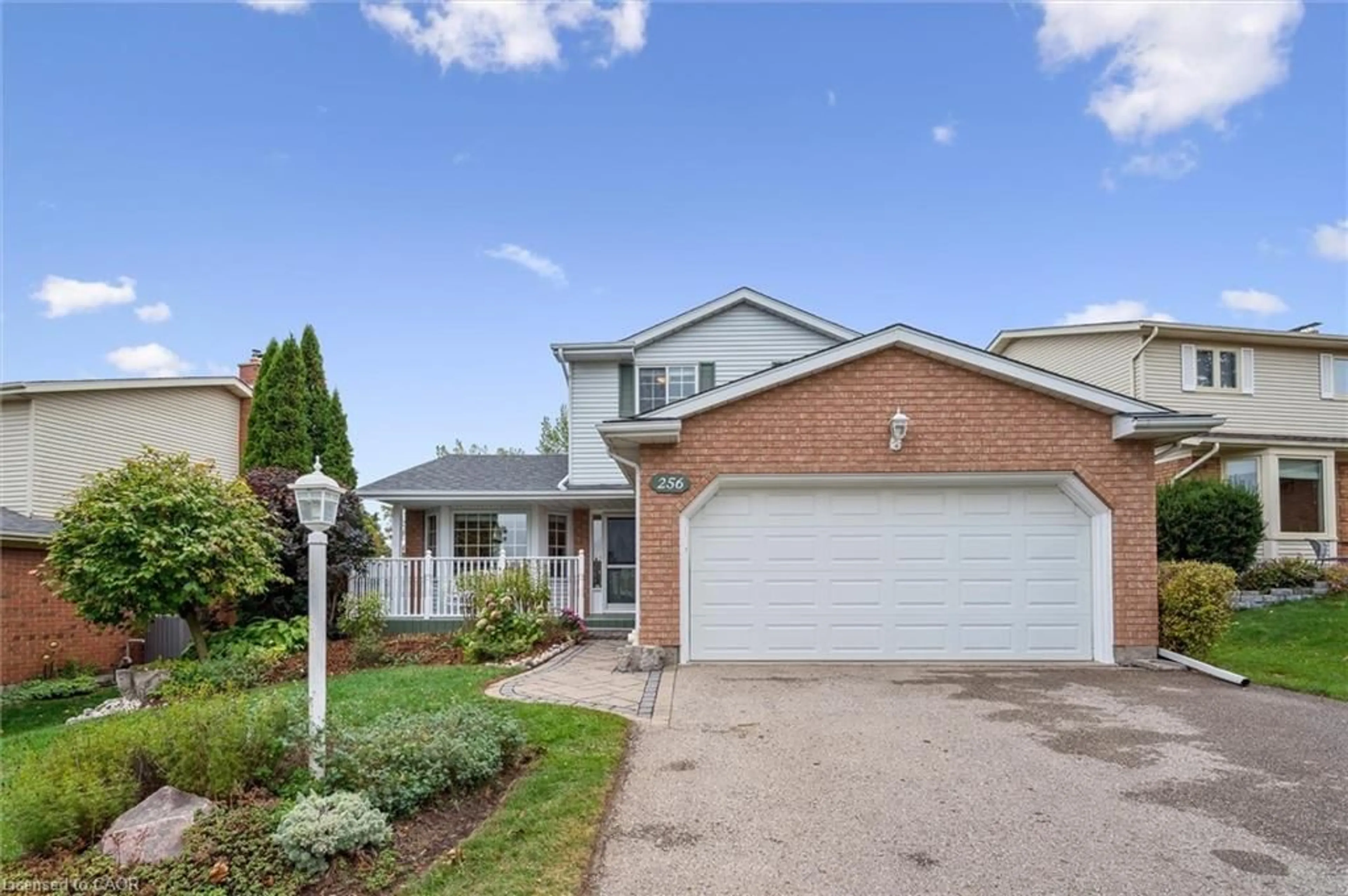 Home with brick exterior material, street for 256 Grand River Blvd, Kitchener Ontario N2A 3K4