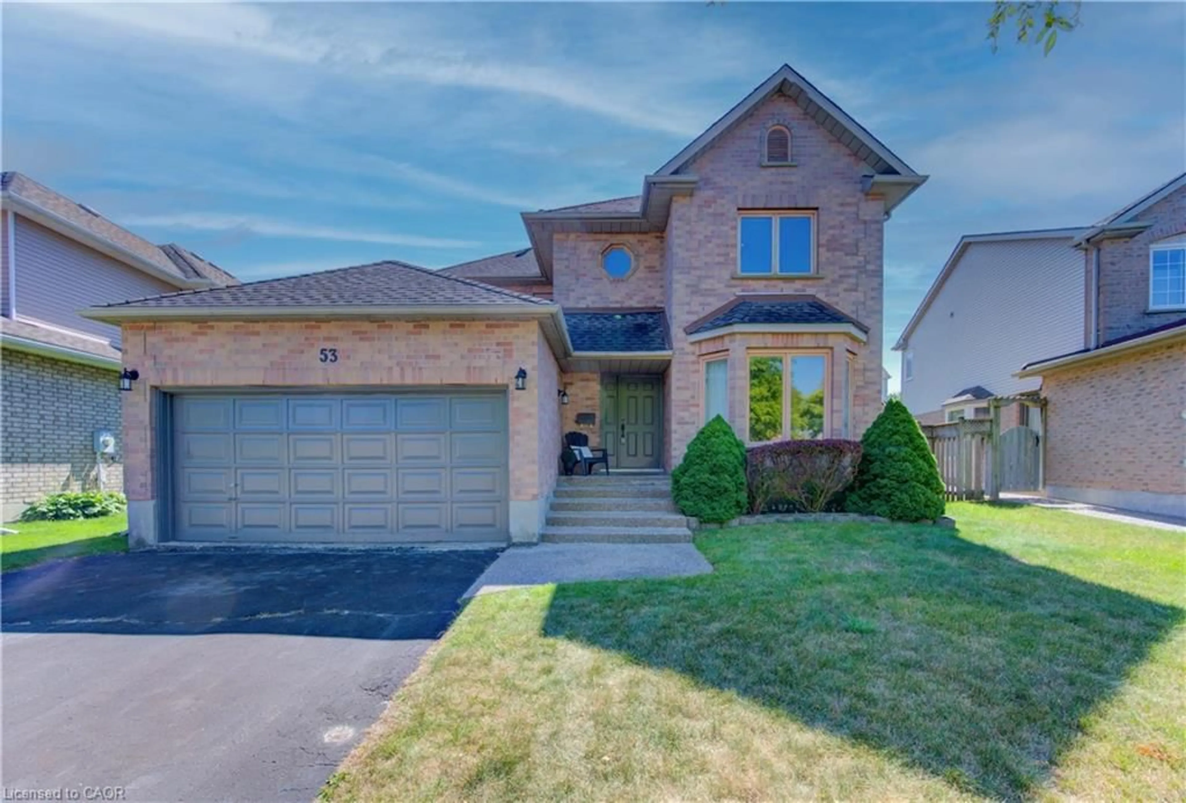Home with brick exterior material, street for 53 Lynnvalley Cres, Kitchener Ontario N2N 3B2
