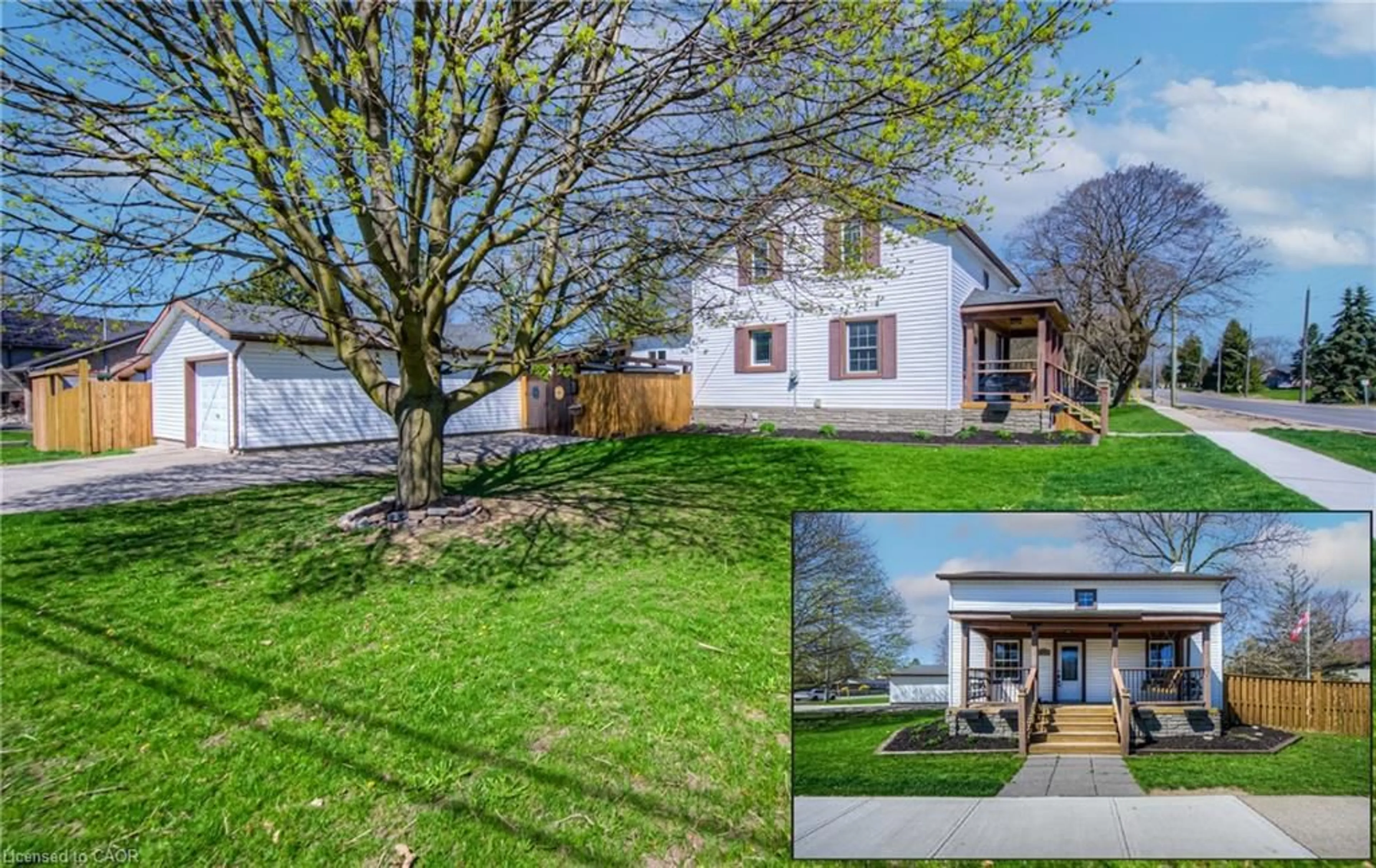 A pic from outside/outdoor area/front of a property/back of a property/a pic from drone, street for 150 Woolwich St, Breslau Ontario N0B 1M0