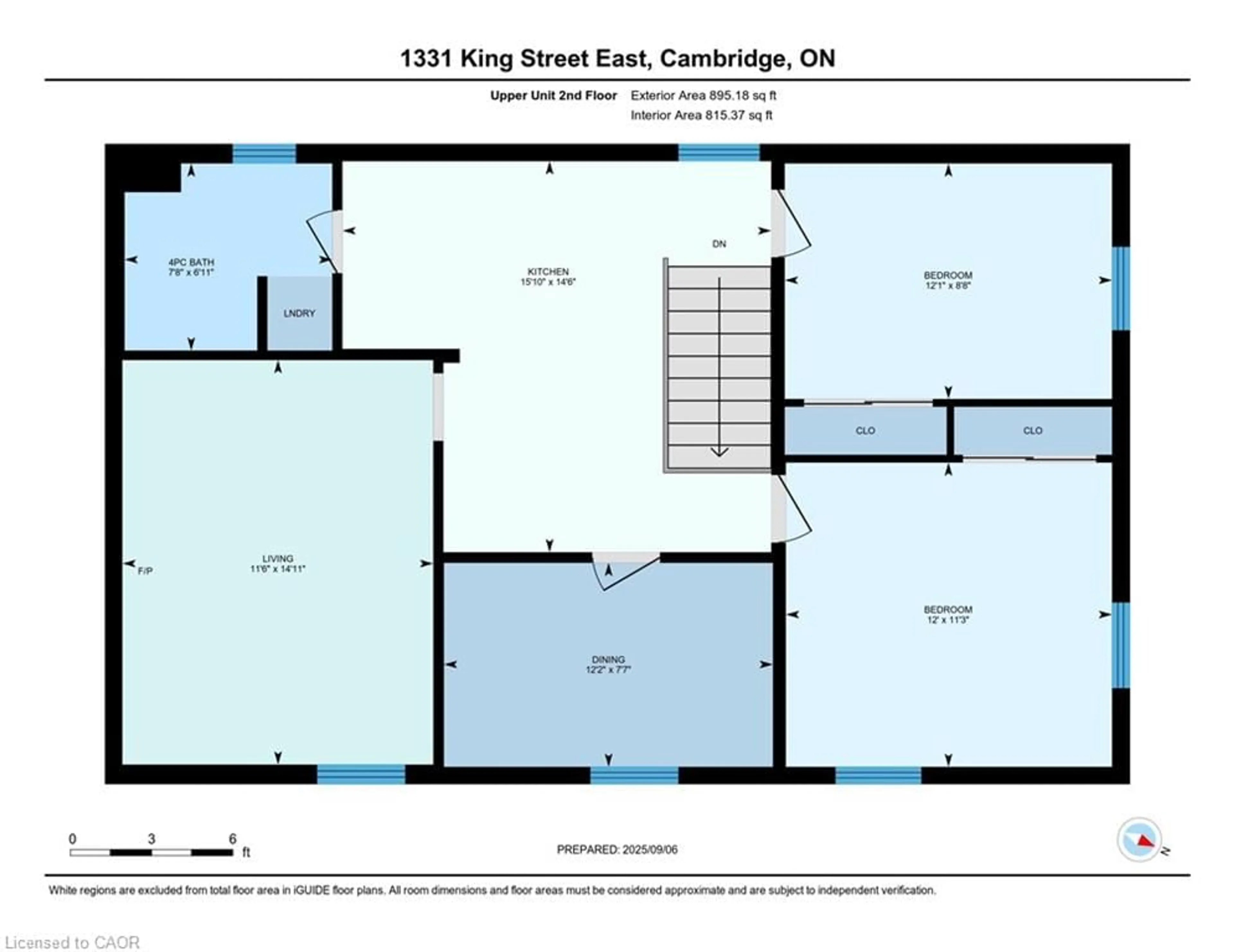Floor plan for 1331 King St, Cambridge Ontario N3H 3R2