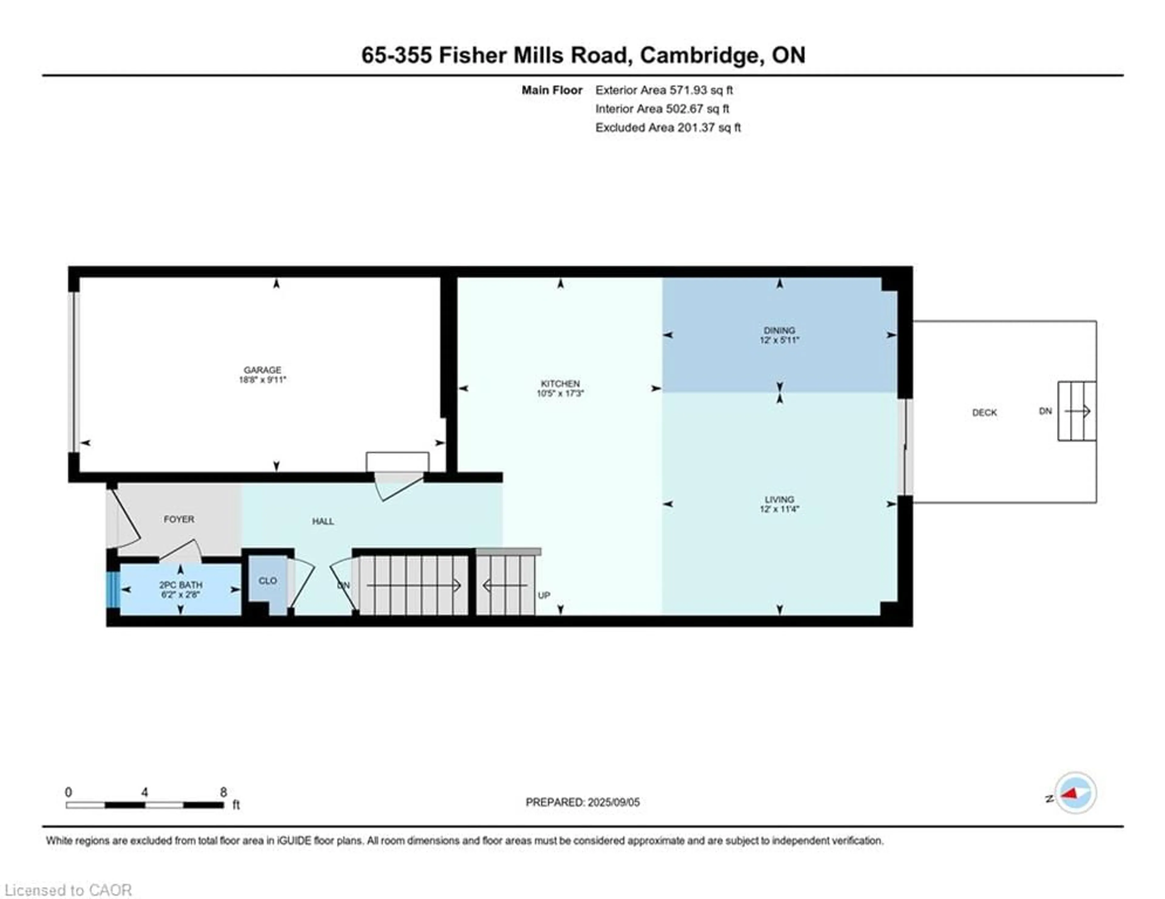 Floor plan for 355 Fisher Mills Rd #65, Cambridge Ontario N3C 4N5