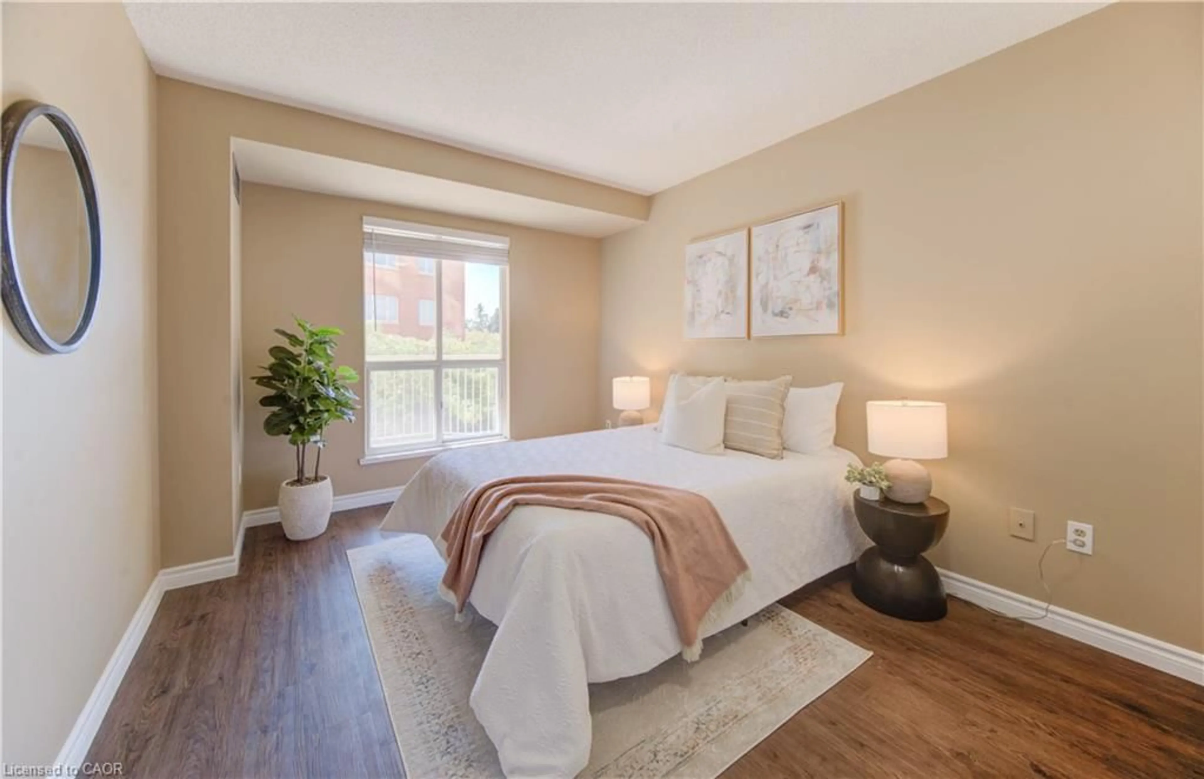 Bedroom with bed, unknown for 1414 King St #405, Kitchener Ontario N2G 4T8