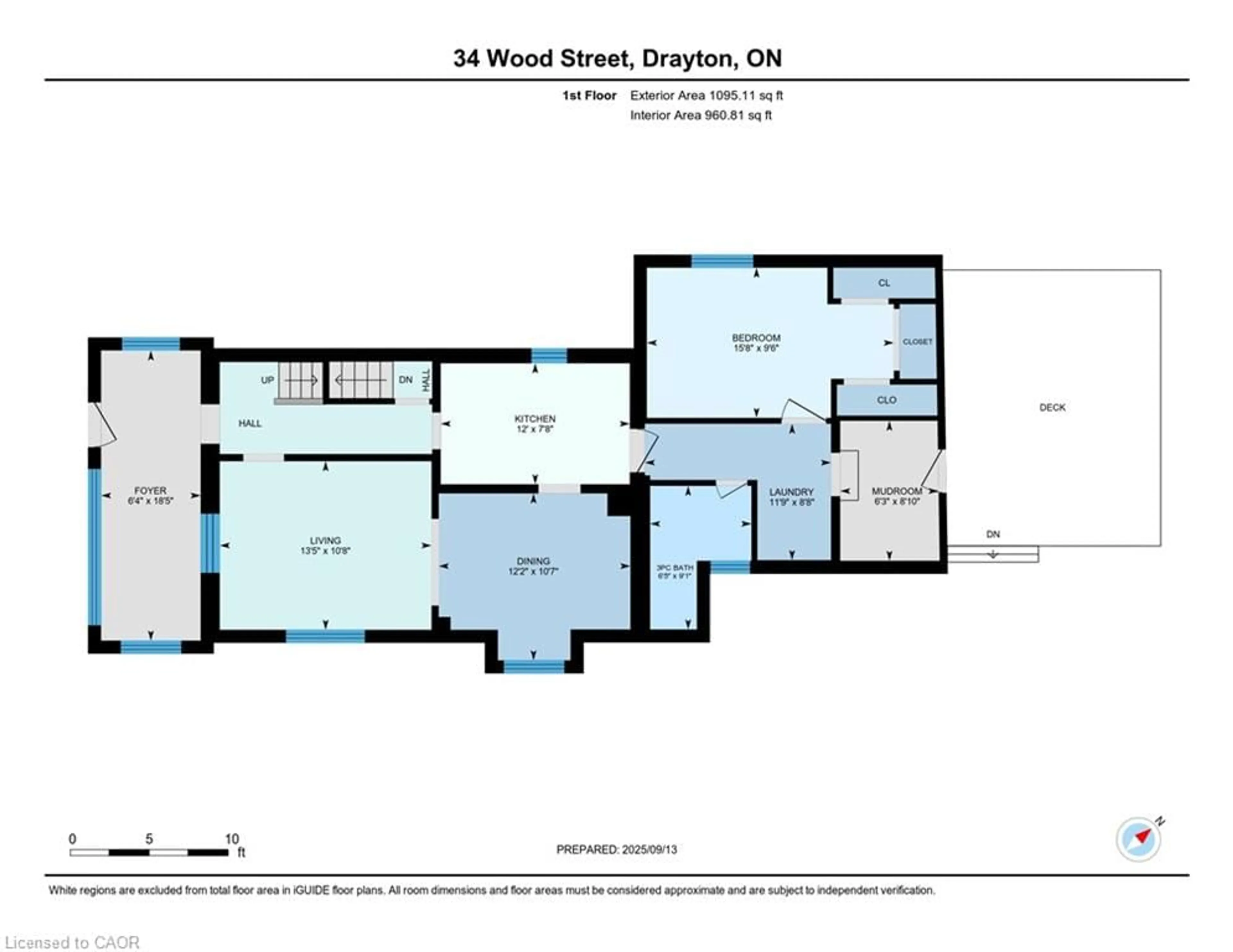 Floor plan for 34 Wood St, Drayton Ontario N0G 1P0