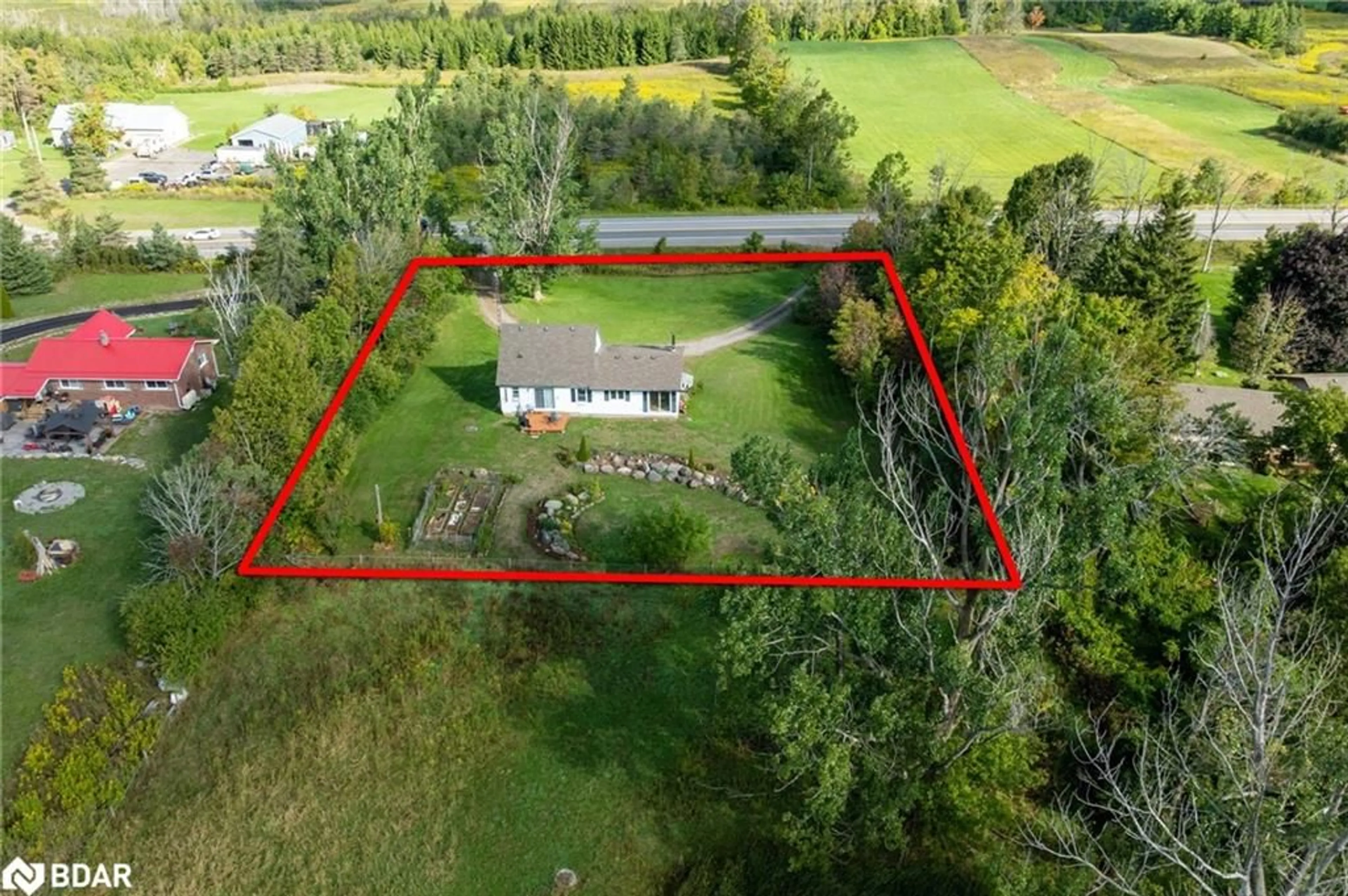 A pic from outside/outdoor area/front of a property/back of a property/a pic from drone, building for 4482 Highway 7, Omemee Ontario K0L 2W0