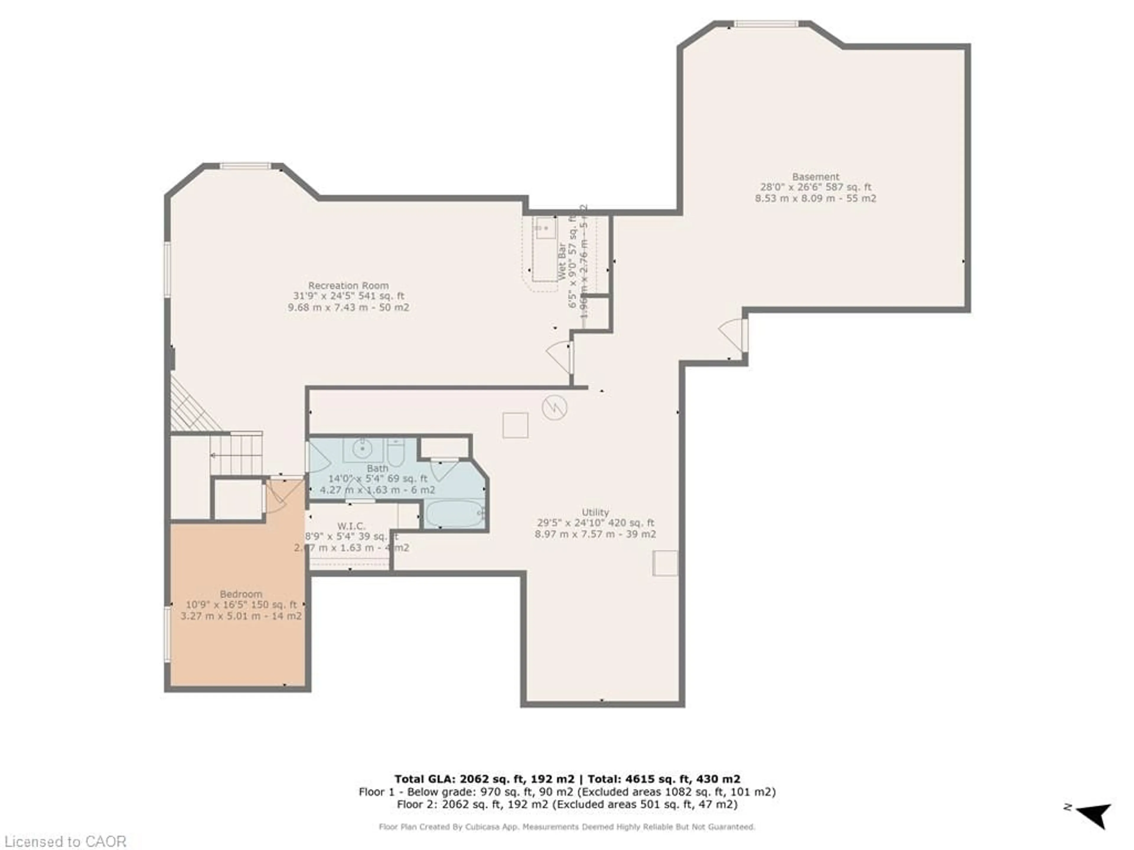 Floor plan for 596 Lakeview Dr, Woodstock Ontario N4T 0A5
