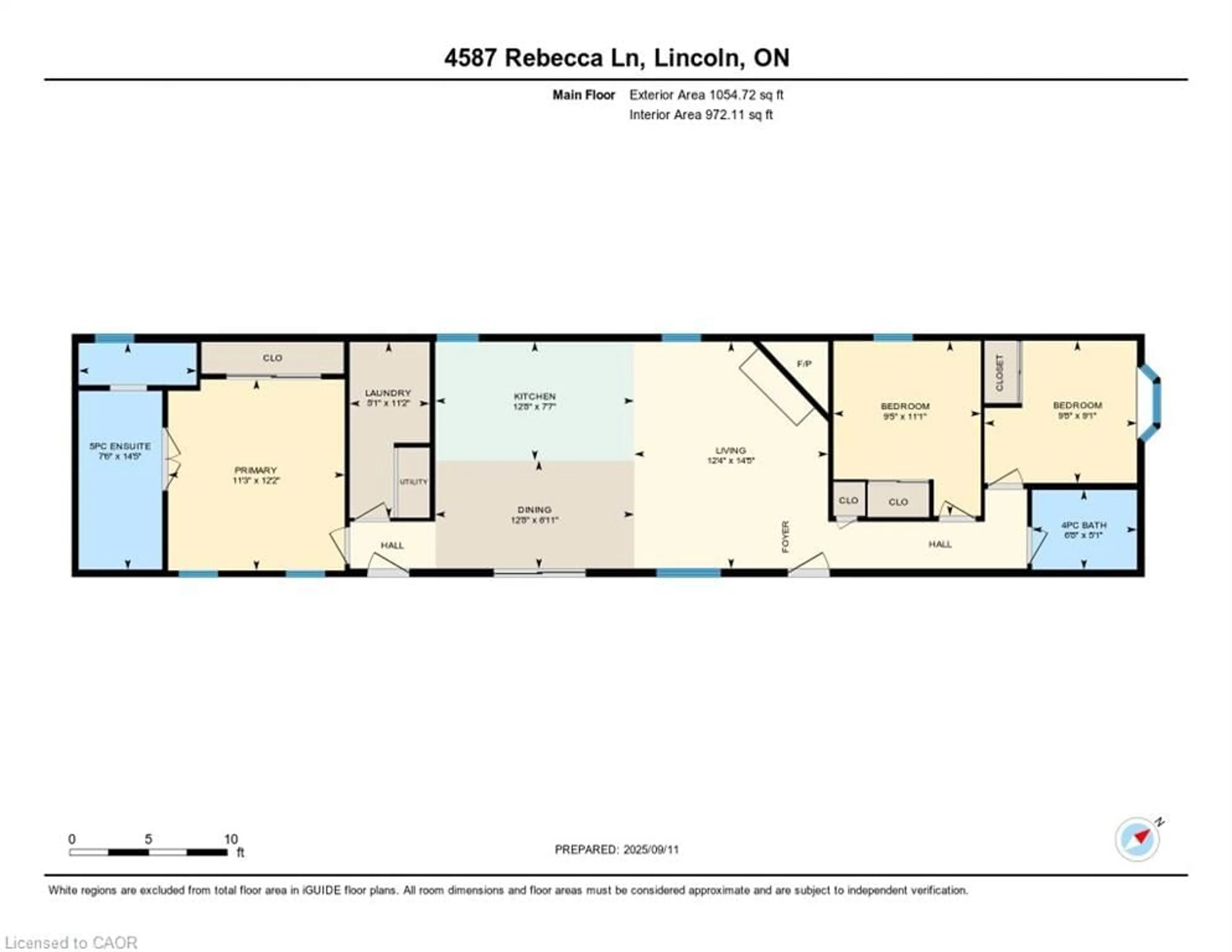 Floor plan for 4587 Rebecca Lane, Beamsville Ontario L0R 1B1