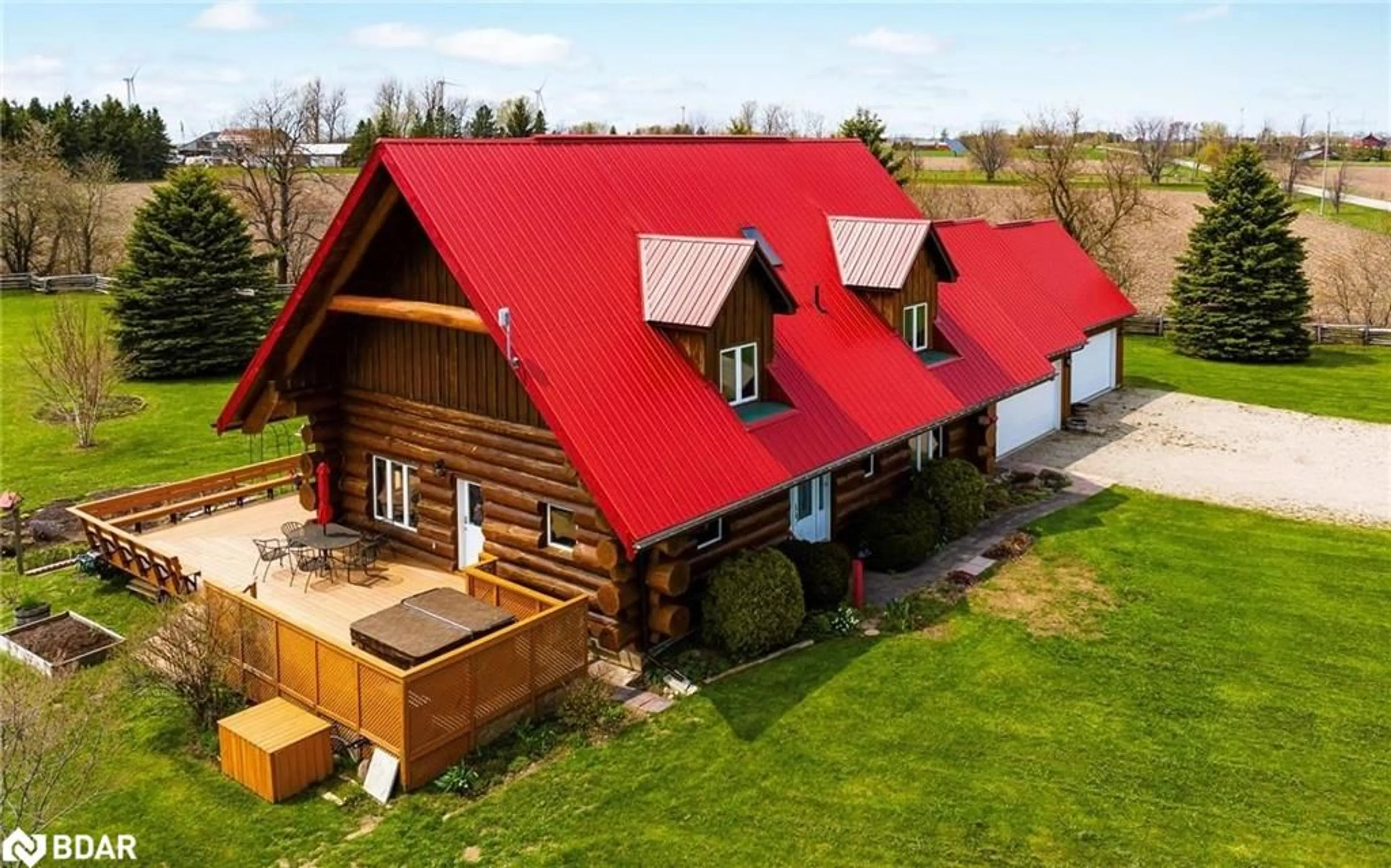 A pic from outside/outdoor area/front of a property/back of a property/a pic from drone, building for 116278 Second Line, Melancthon Ontario L9V 2C7