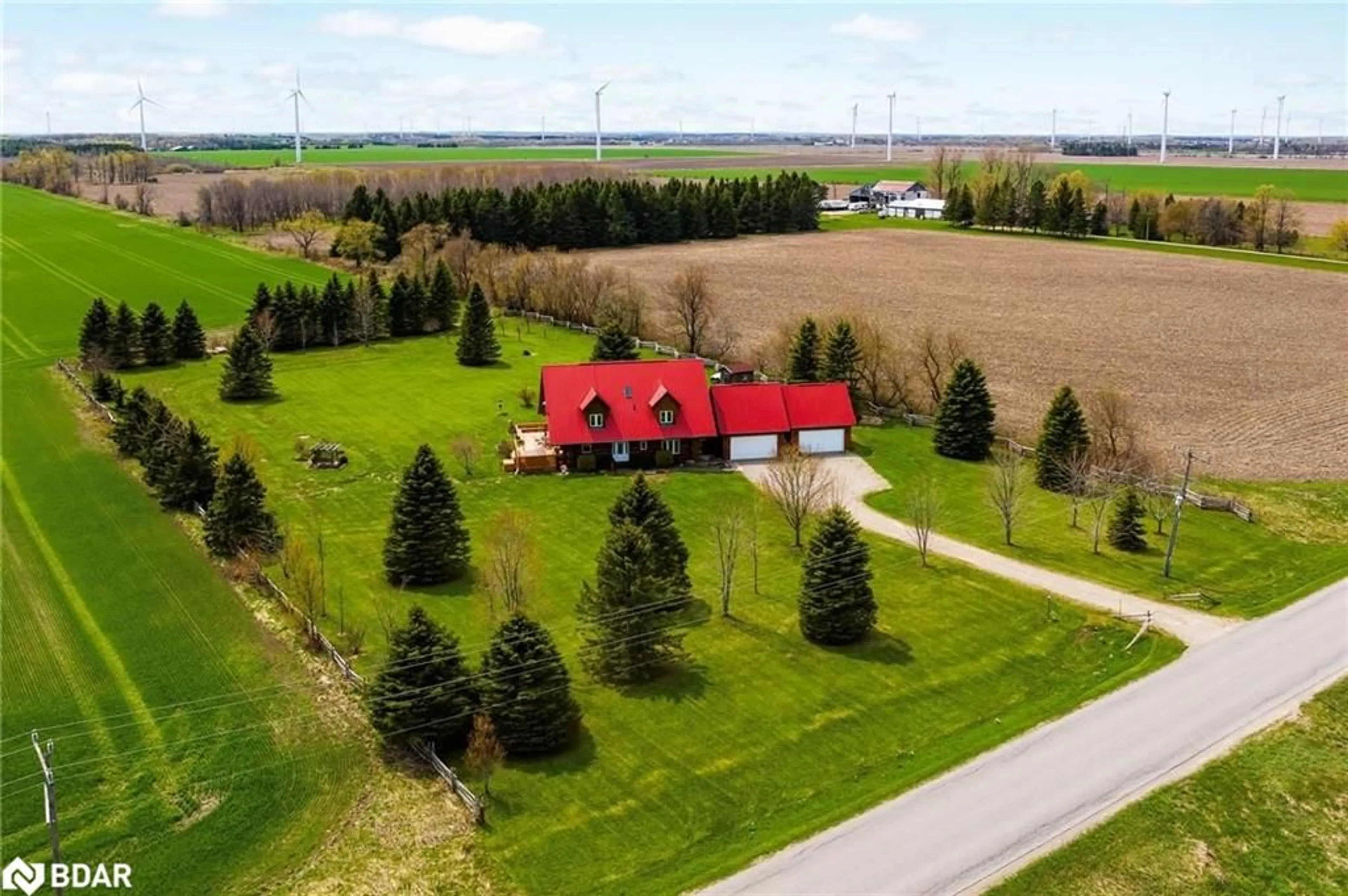 A pic from outside/outdoor area/front of a property/back of a property/a pic from drone, unknown for 116278 Second Line, Melancthon Ontario L9V 2C7