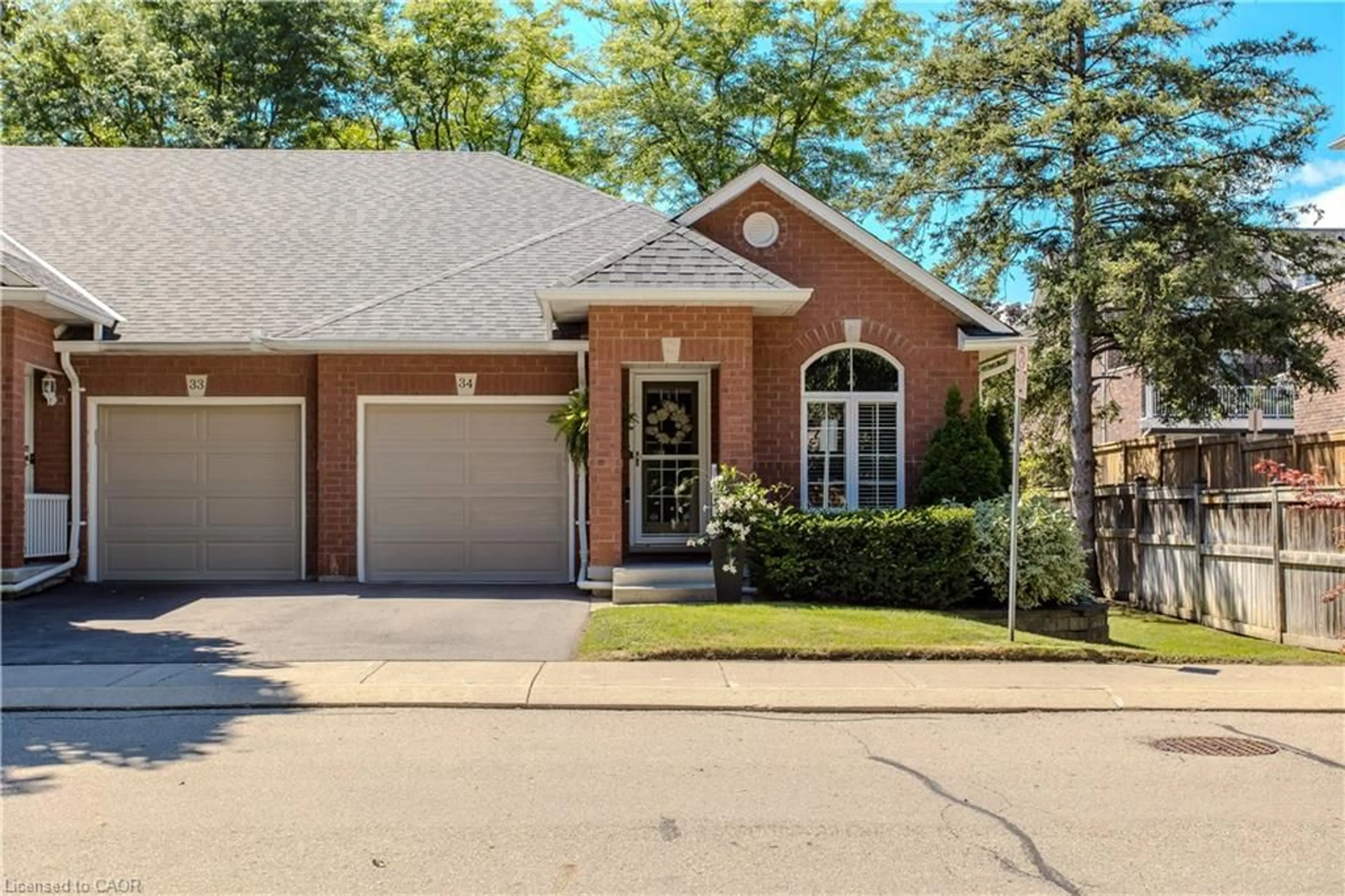 Home with brick exterior material, street for 2350 New St #34, Burlington Ontario L7R 4P8
