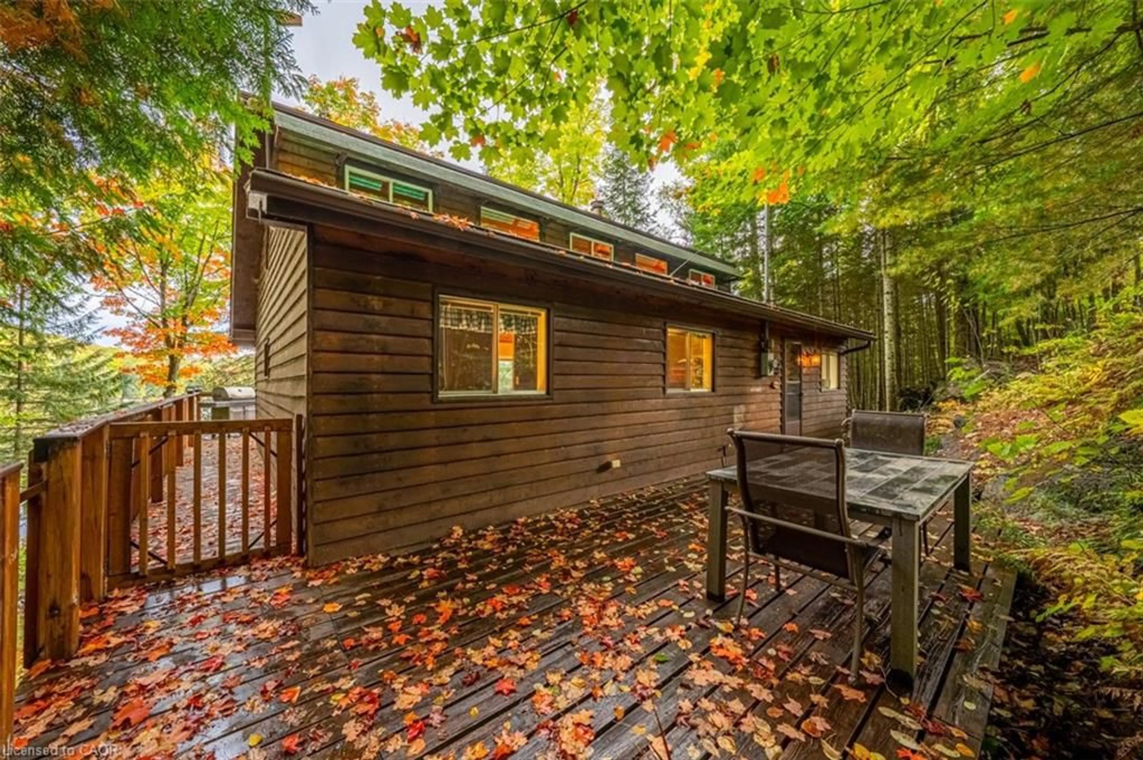 Patio, forest/trees view for 1220 Portage Lake Rd, Dysart Ontario K0M 1S0