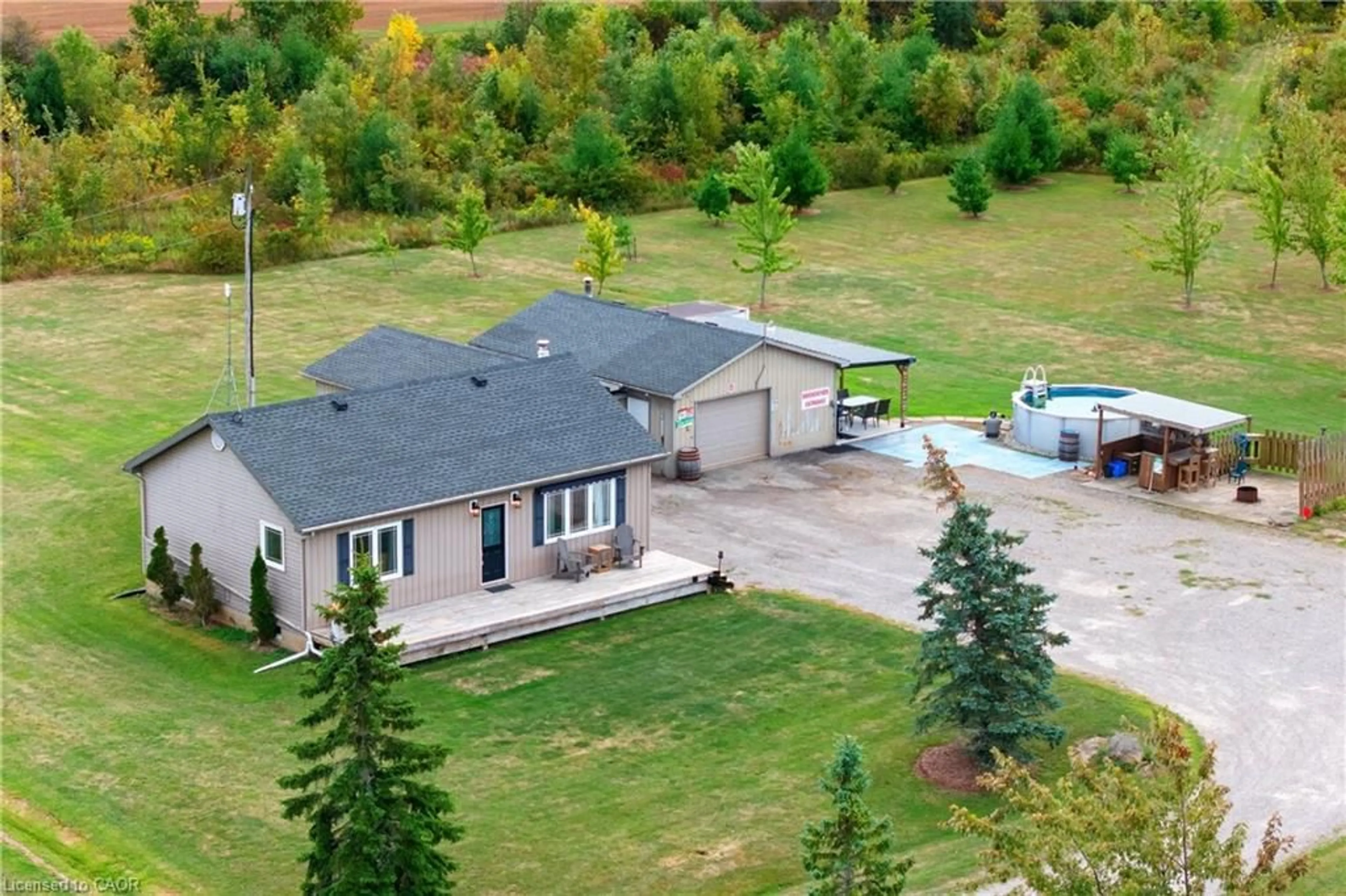 A pic from outside/outdoor area/front of a property/back of a property/a pic from drone, unknown for 421 Ramsey Rd, Haldimand County Ontario N1A 2W6