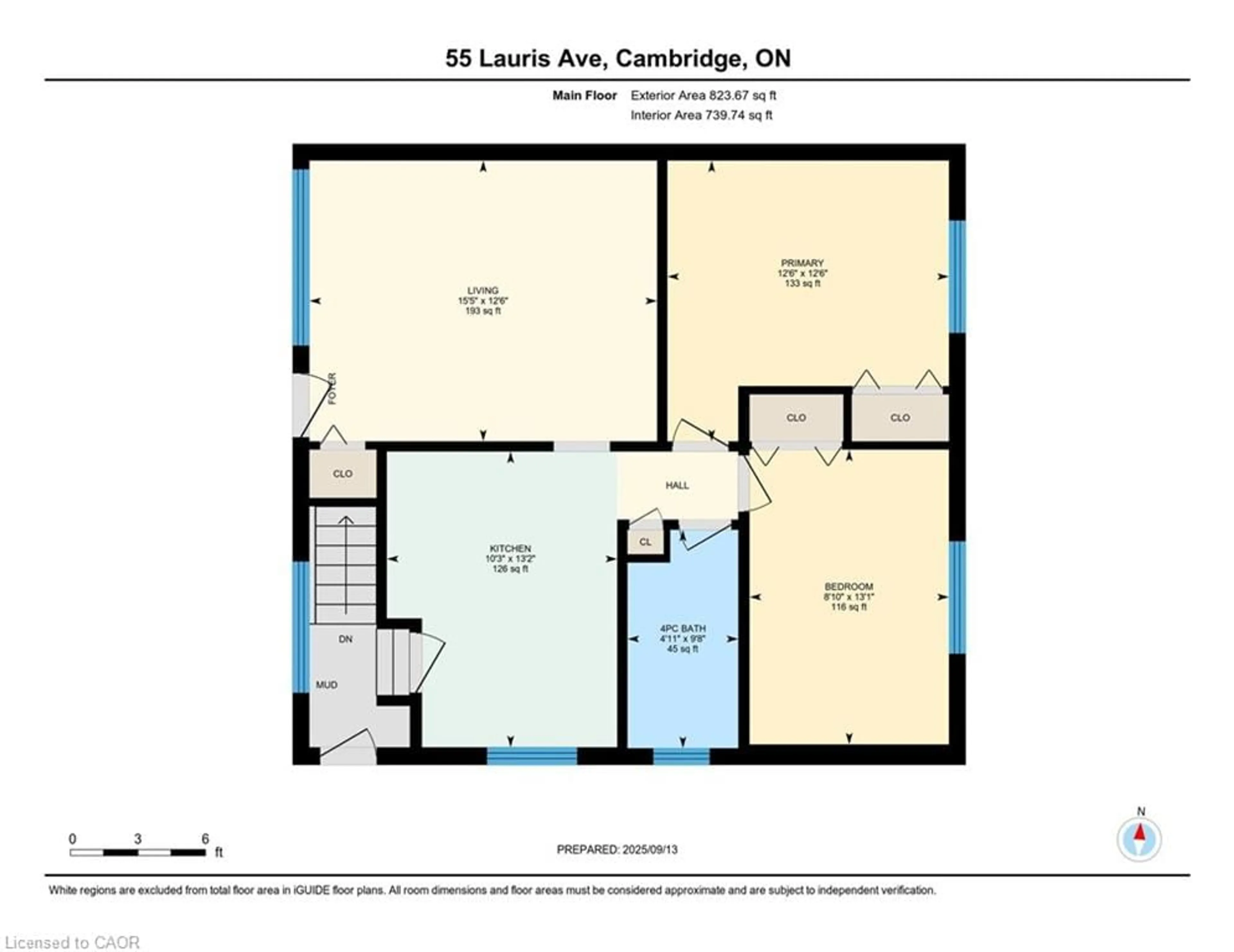 Floor plan for 55 Lauris Ave, Cambridge Ontario N1R 5L5