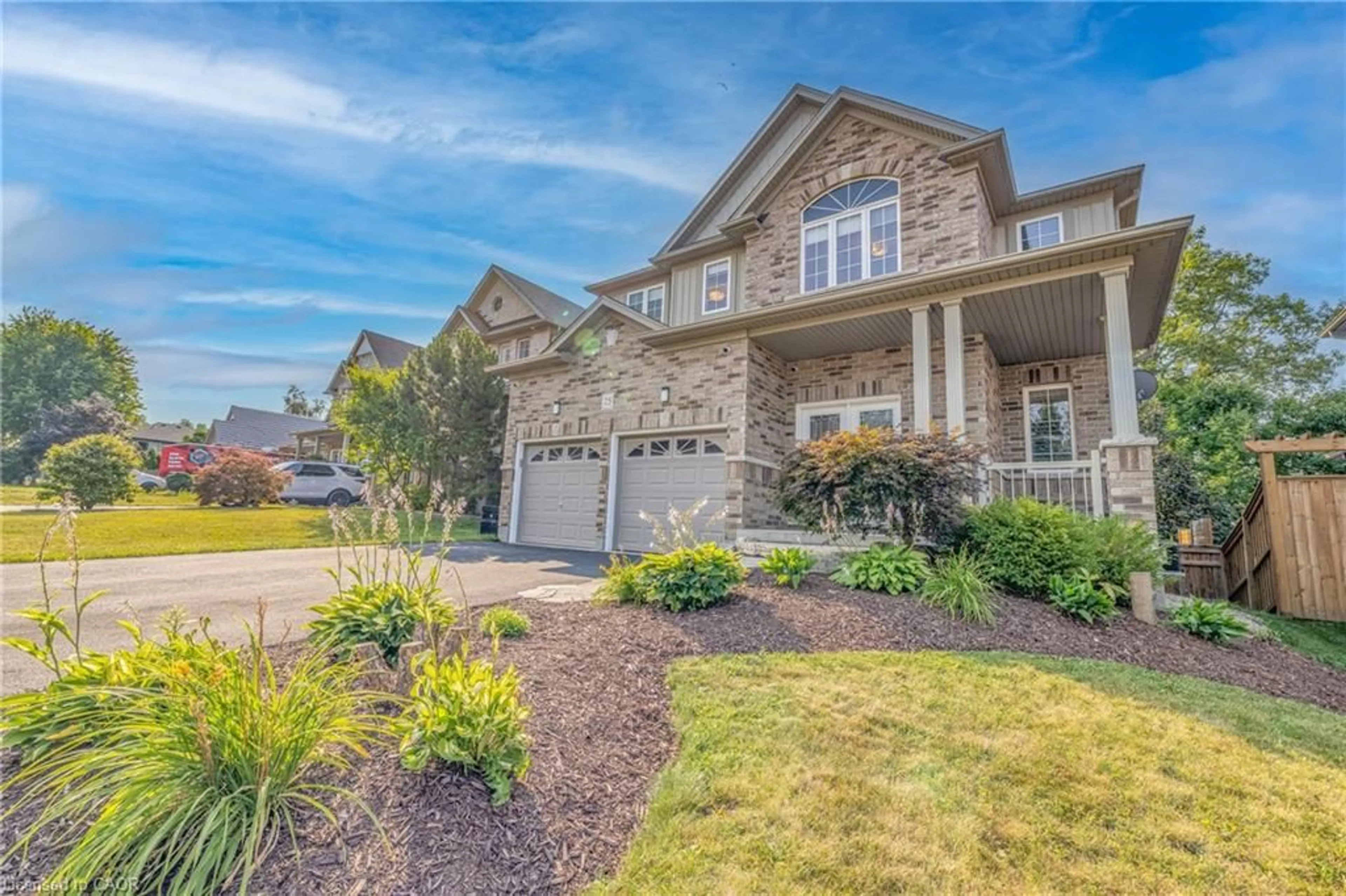 Home with brick exterior material, street for 25 Howard Marshall St, Ayr Ontario N0B 1E0