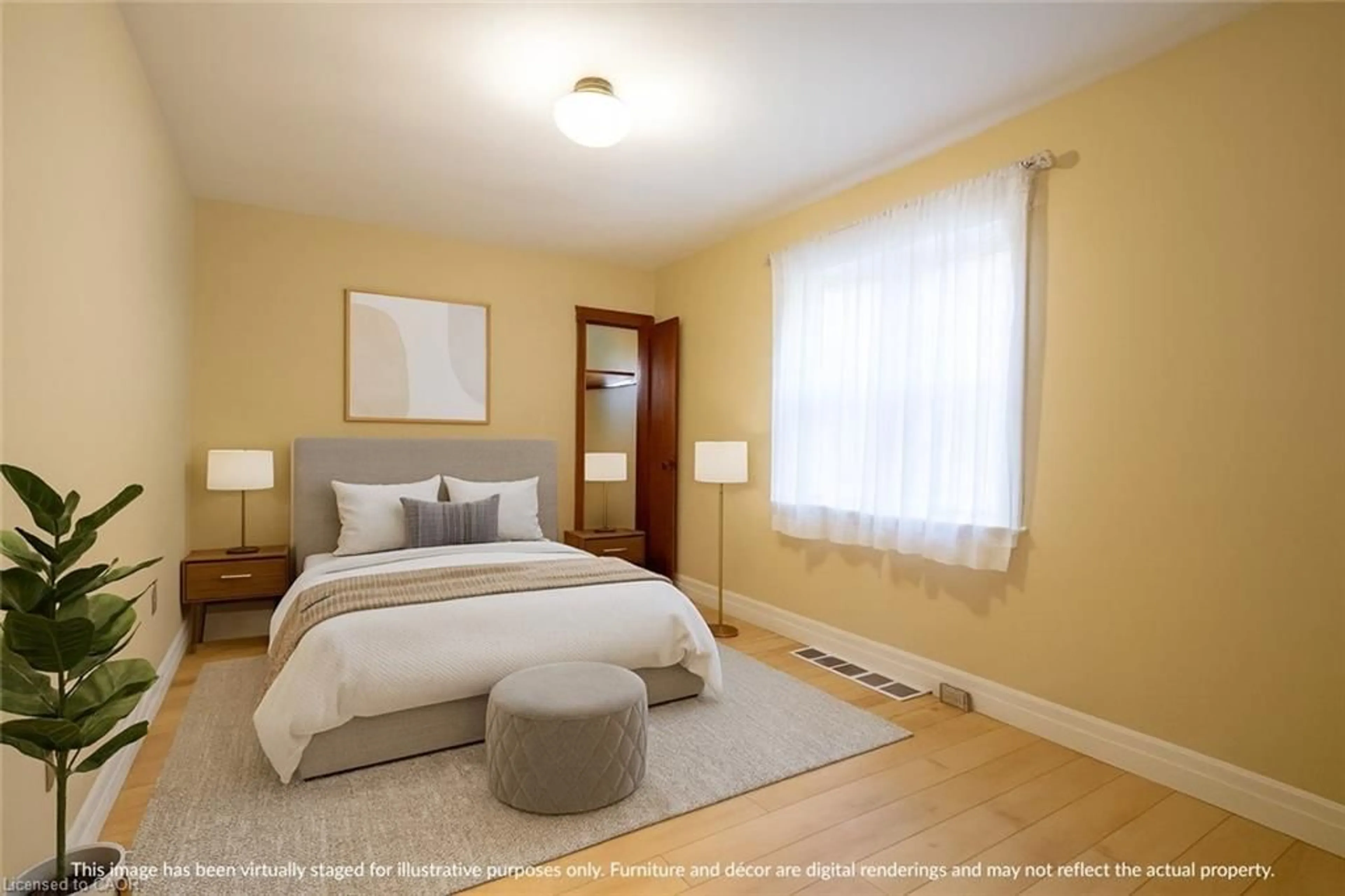 Bedroom with bed, unknown for 186 Huxley Ave, Hamilton Ontario L8K 2R3