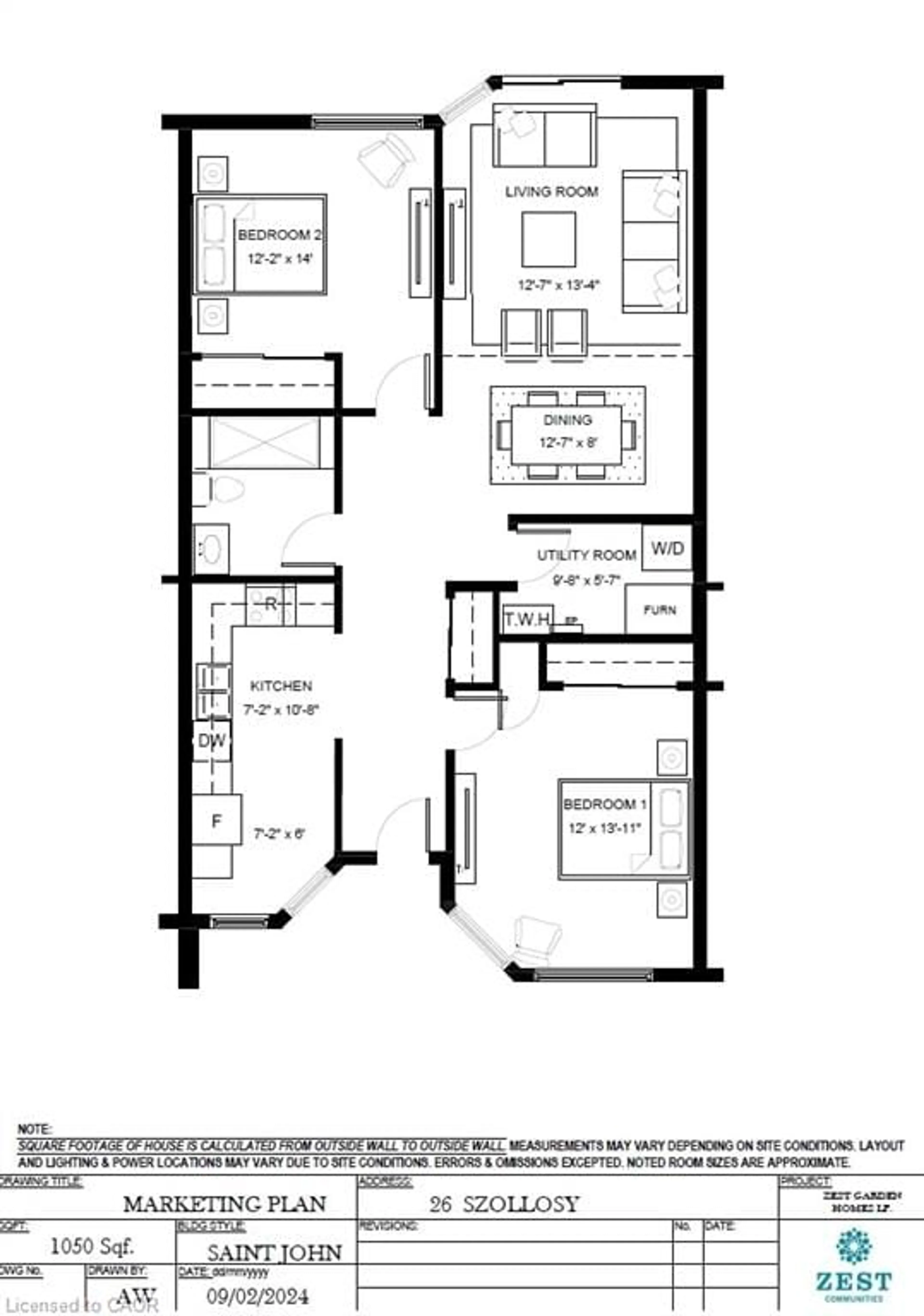 Floor plan for 26 Szollosy Cir, Hamilton Ontario L9B 1T8