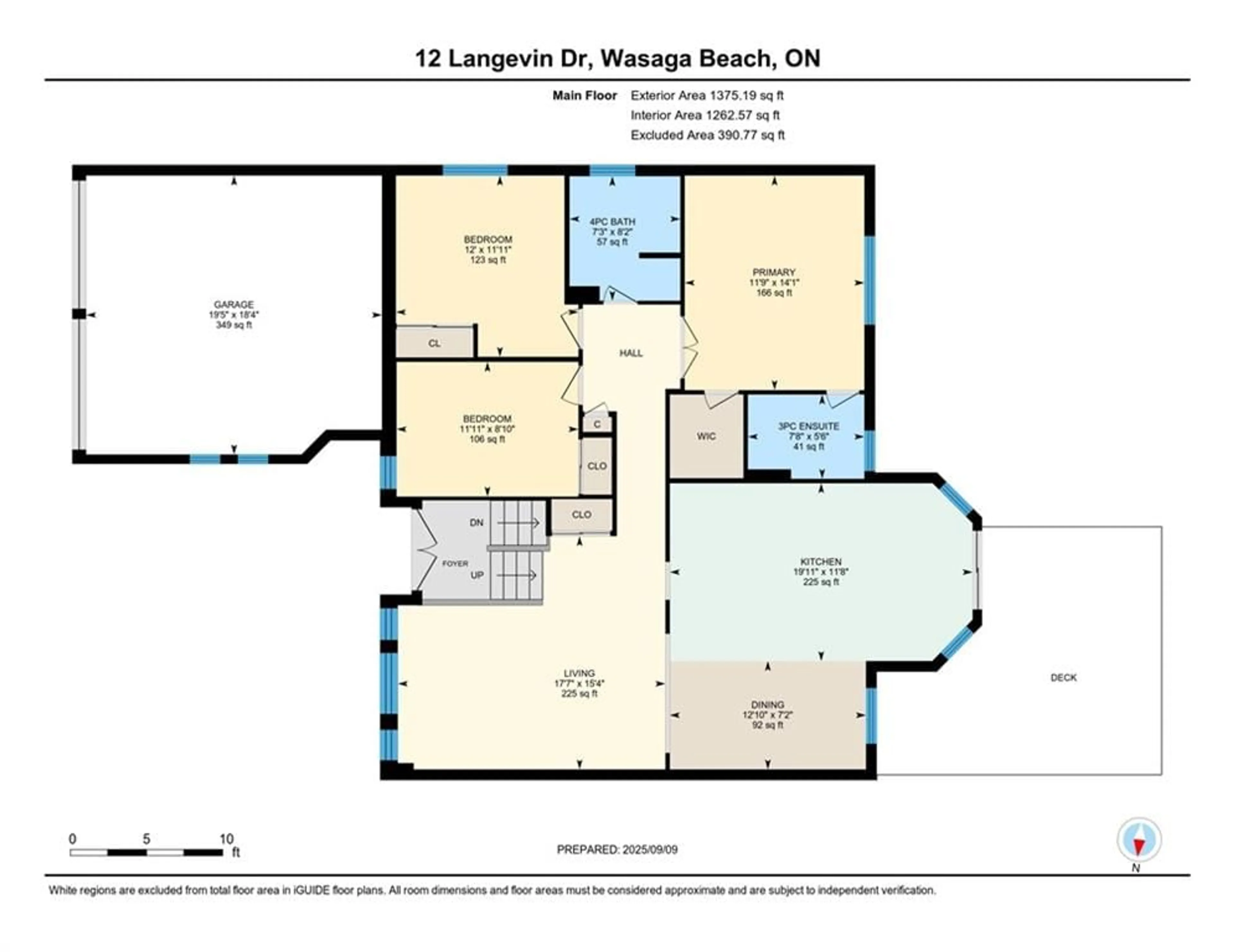 Floor plan for 12 Langevin Dr, Wasaga Beach Ontario L9Z 1C6