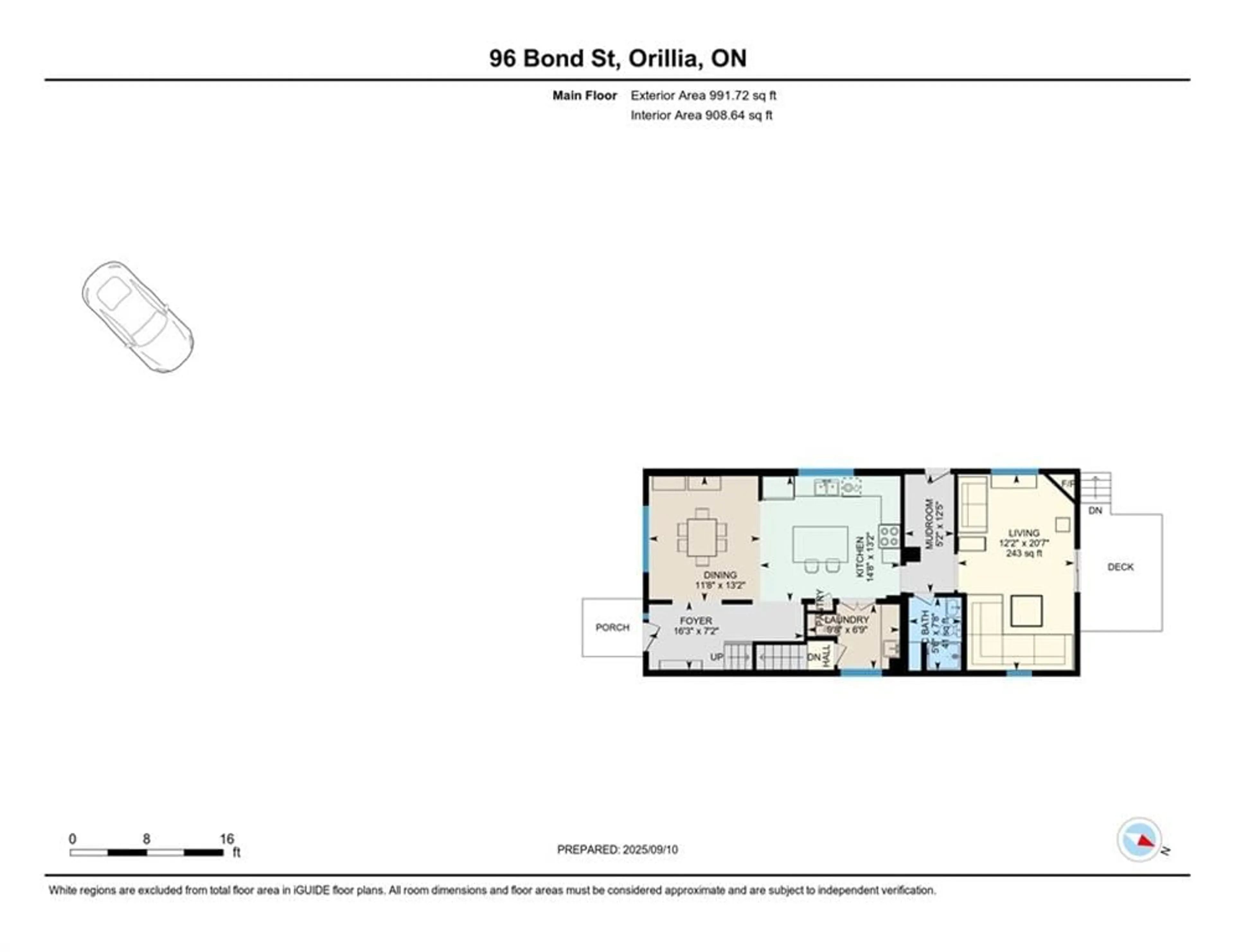 Floor plan for 96 Bond St, Orillia Ontario L3V 1J8