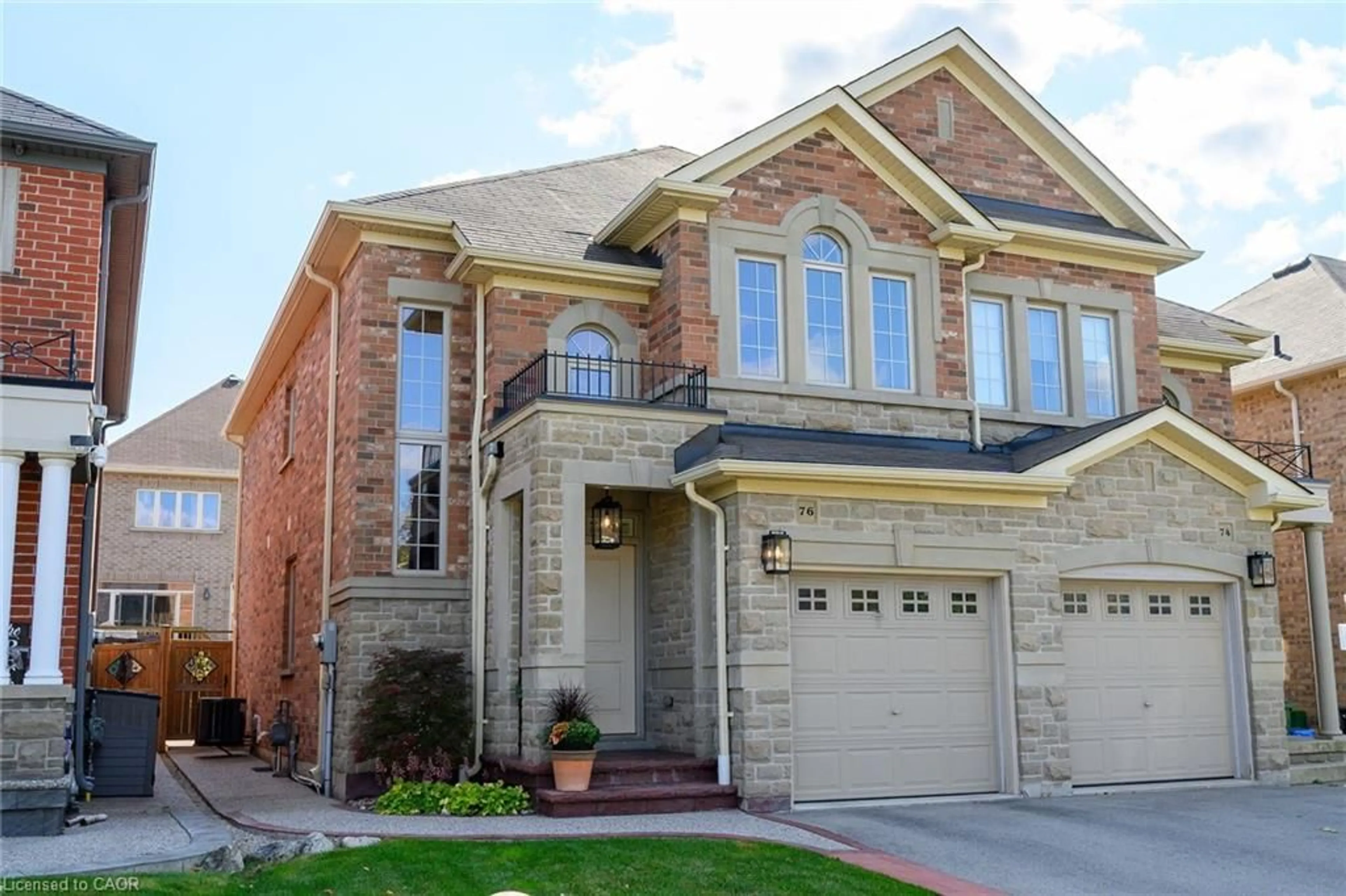 Home with brick exterior material, street for 76 Summerberry Way, Hamilton Ontario L9B 0G1