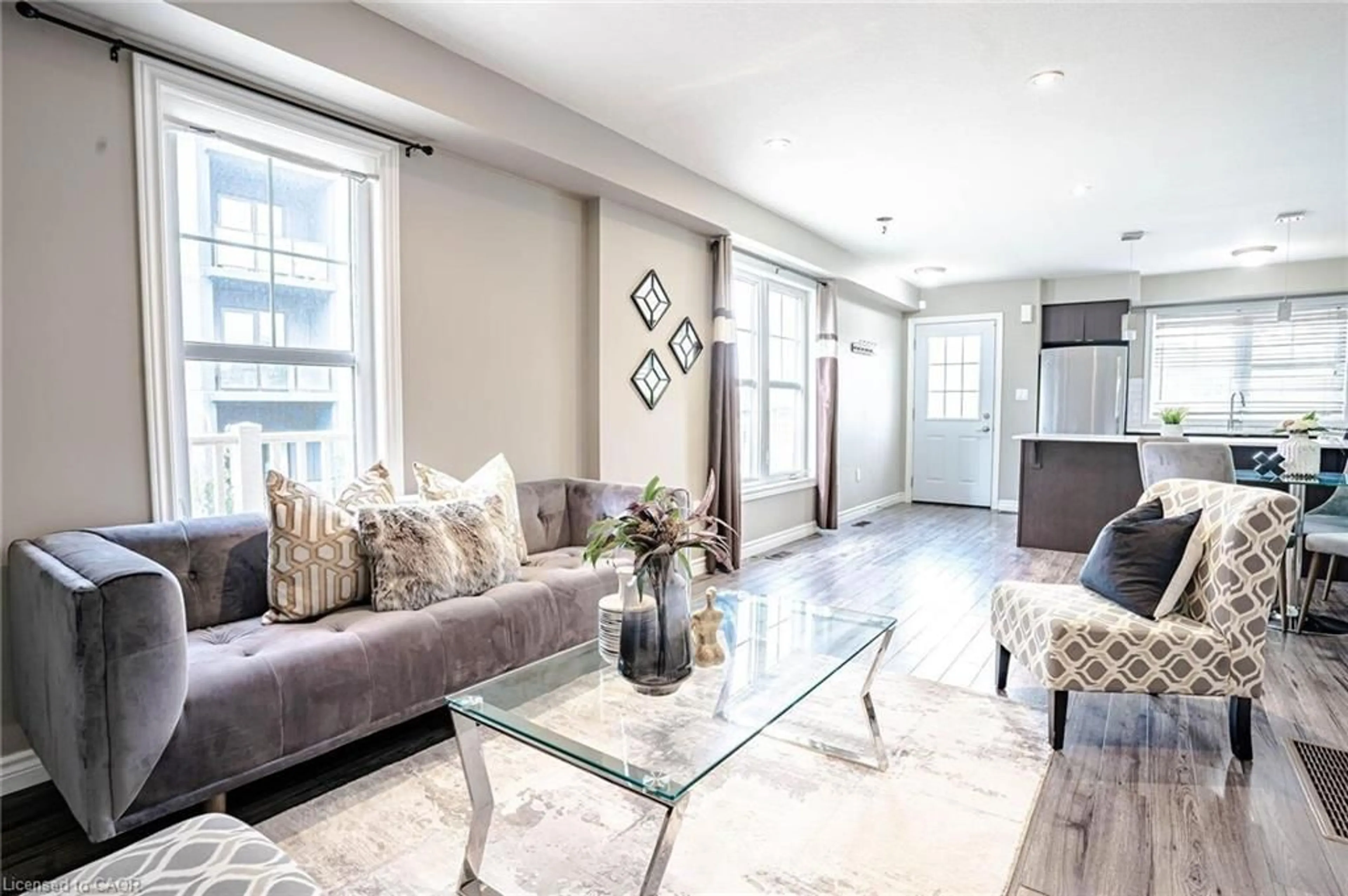 Living room with furniture, unknown for 701 Homer Watson Blvd #77, Kitchener Ontario N2C 0B5