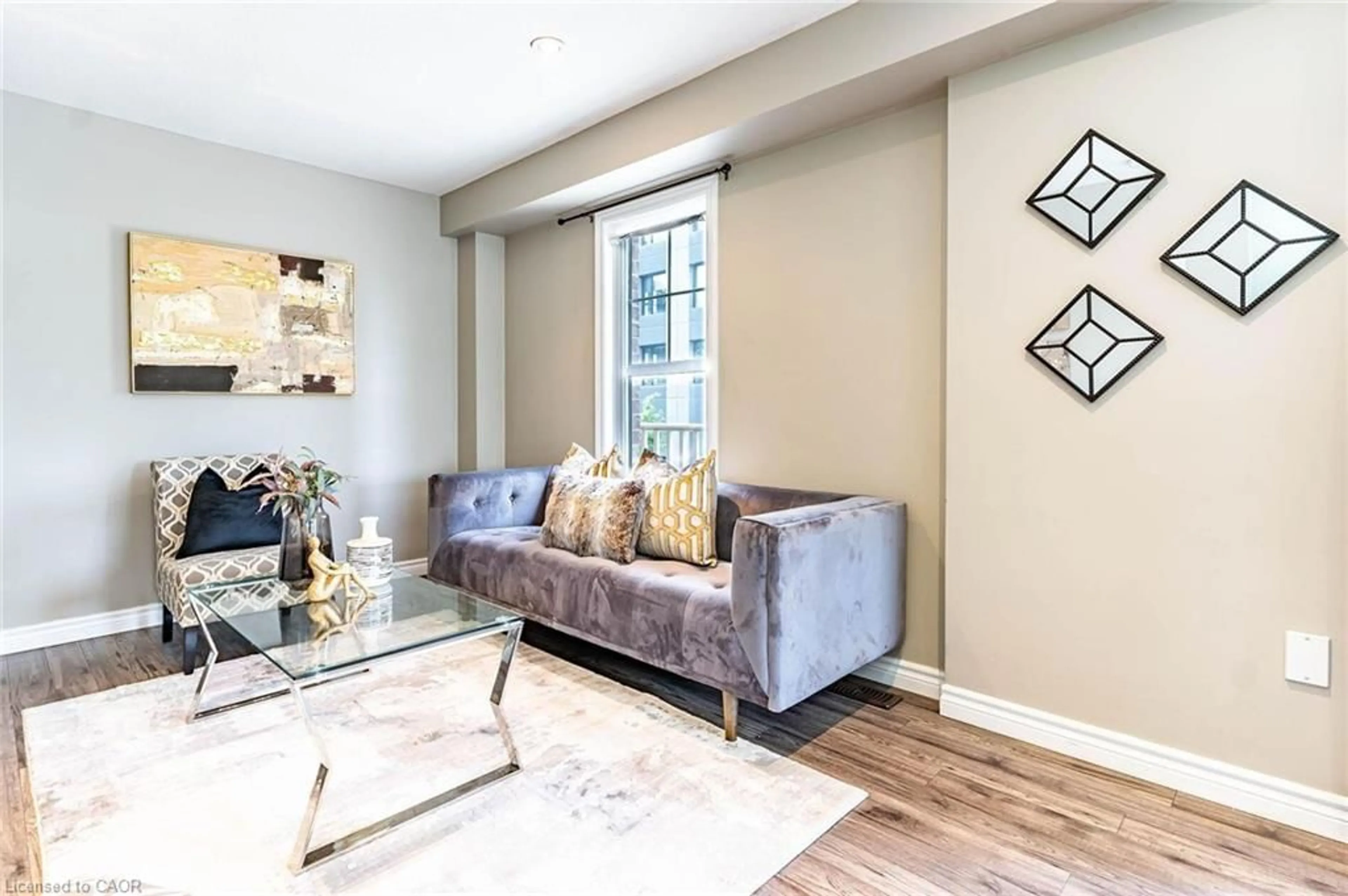 Living room with furniture, unknown for 701 Homer Watson Blvd #77, Kitchener Ontario N2C 0B5