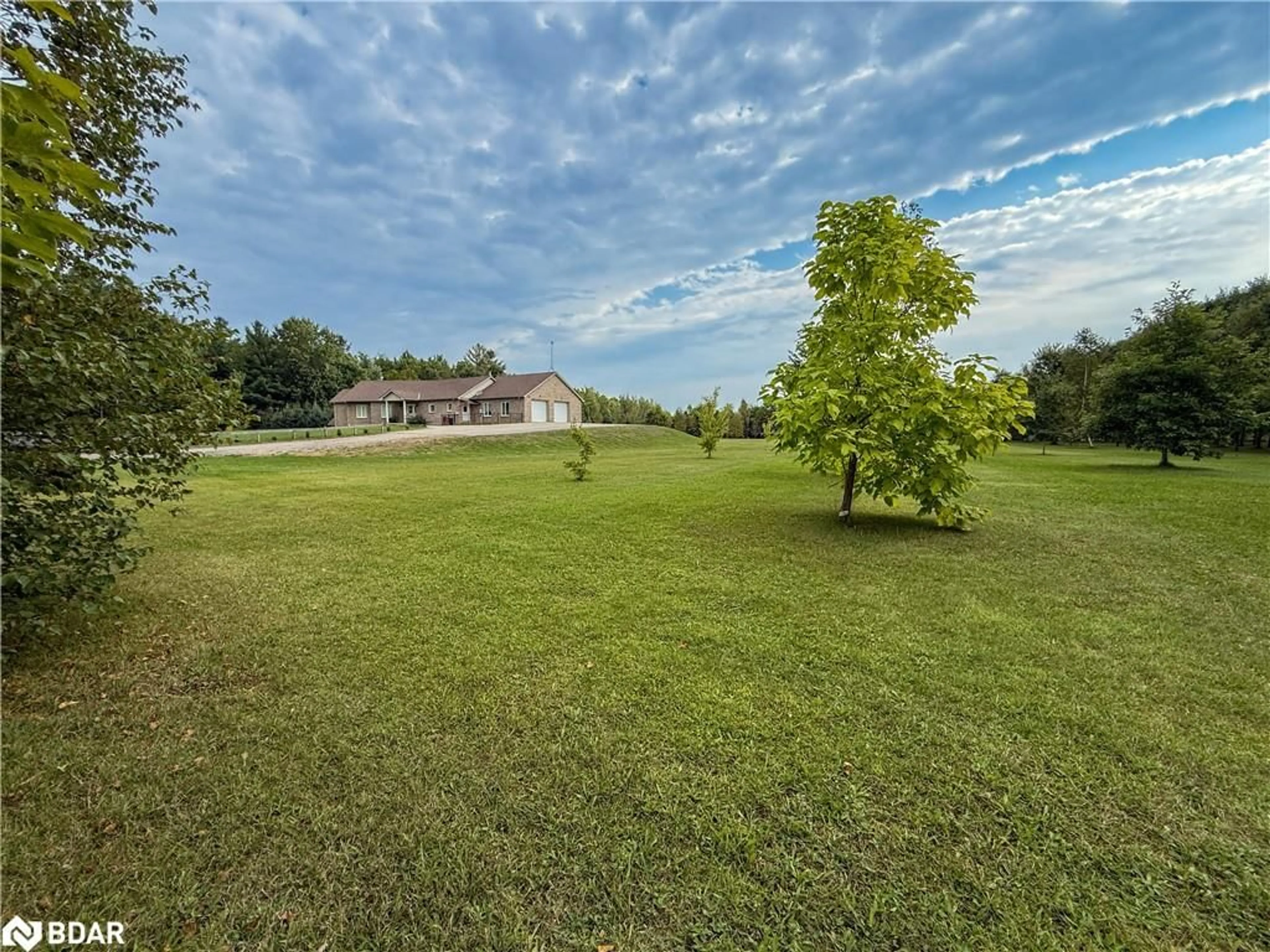 A pic from outside/outdoor area/front of a property/back of a property/a pic from drone, water/lake/river/ocean view for 3175 Sideroad 3/4 Sunnidale, New Lowell Ontario L0M 1N0