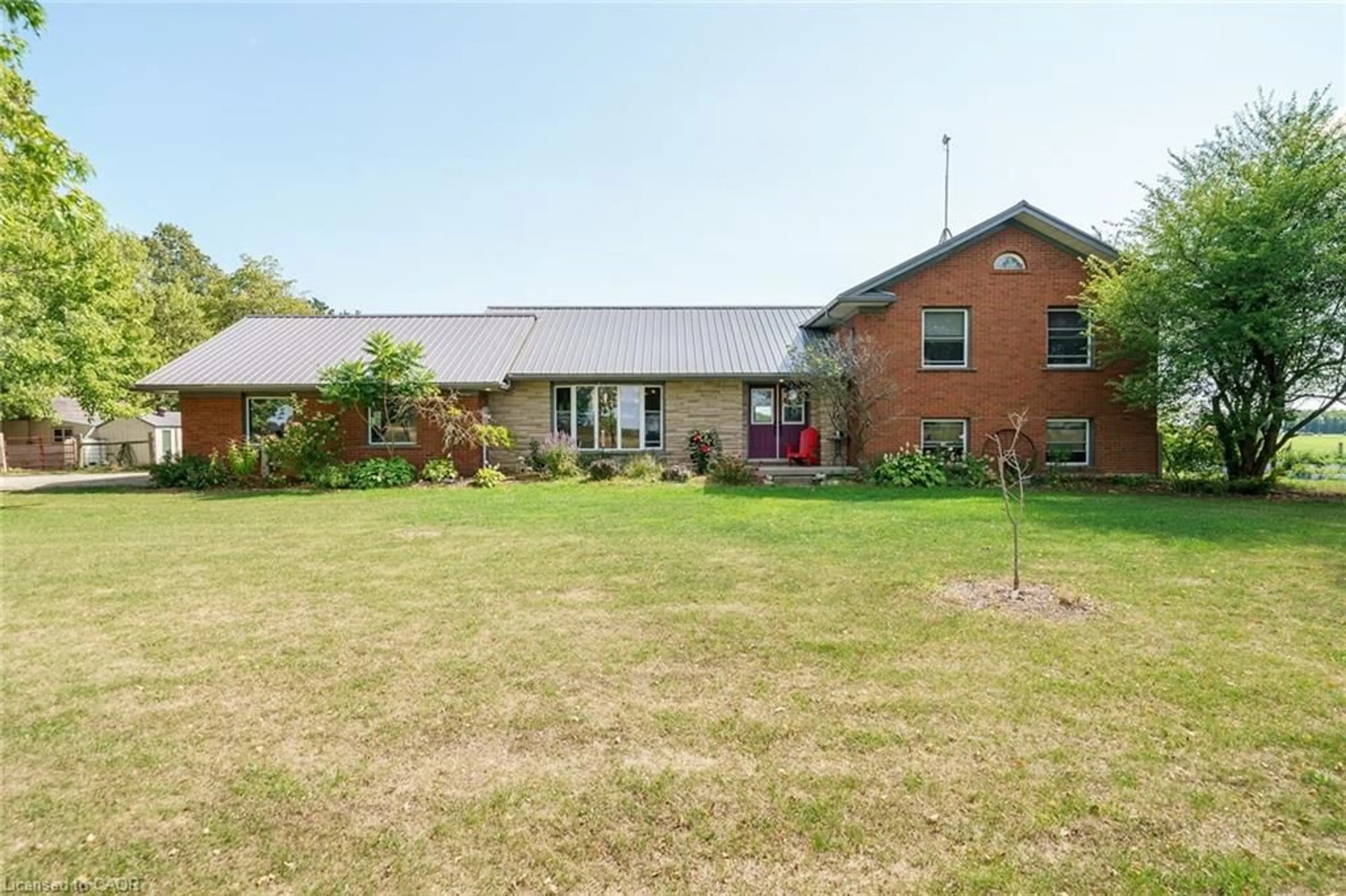 A pic from outside/outdoor area/front of a property/back of a property/a pic from drone, building for 1210 Concession 4 Rd, Fisherville Ontario N0A 1G0