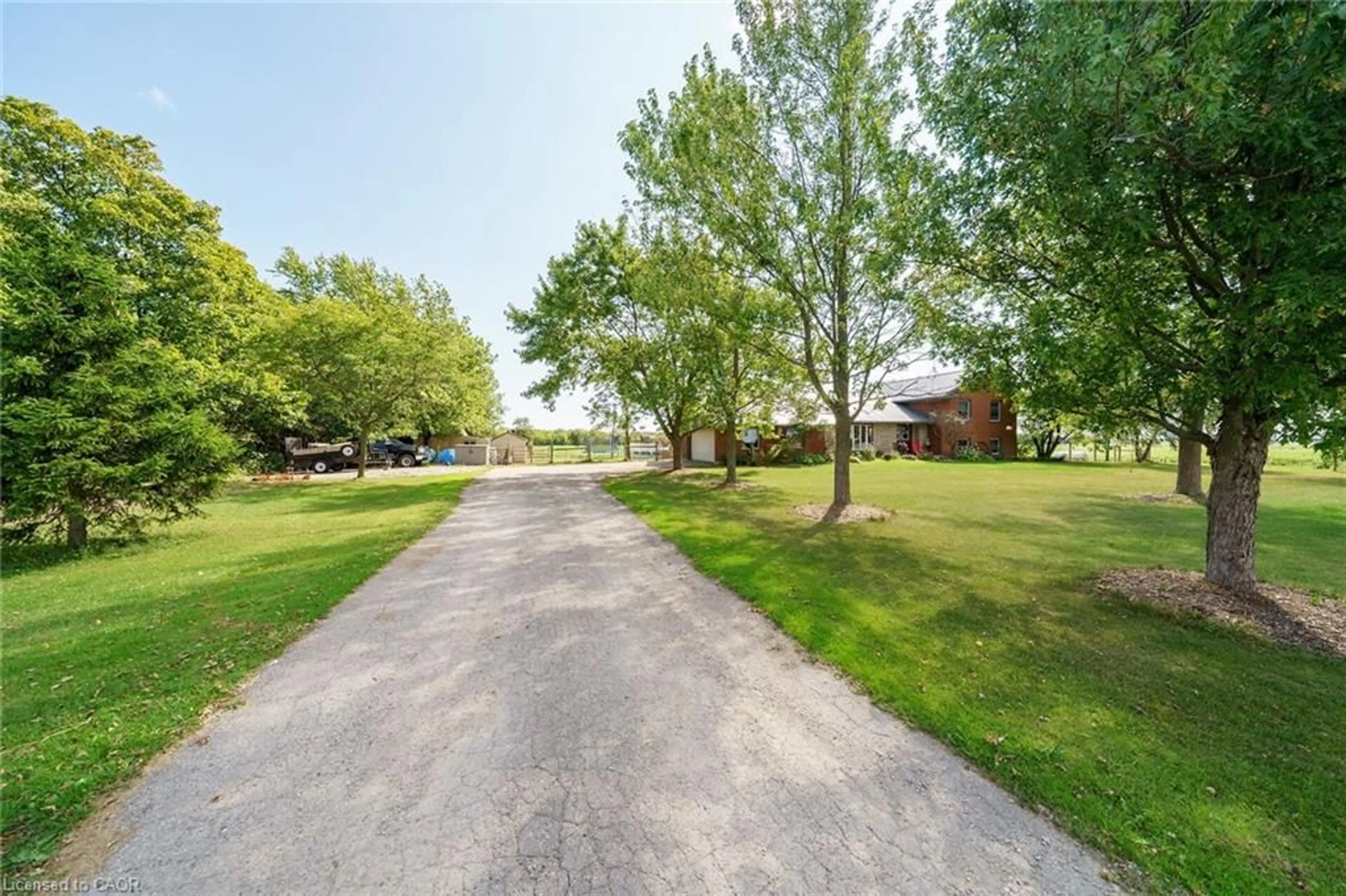 A pic from outside/outdoor area/front of a property/back of a property/a pic from drone, water/lake/river/ocean view for 1210 Concession 4 Rd, Fisherville Ontario N0A 1G0