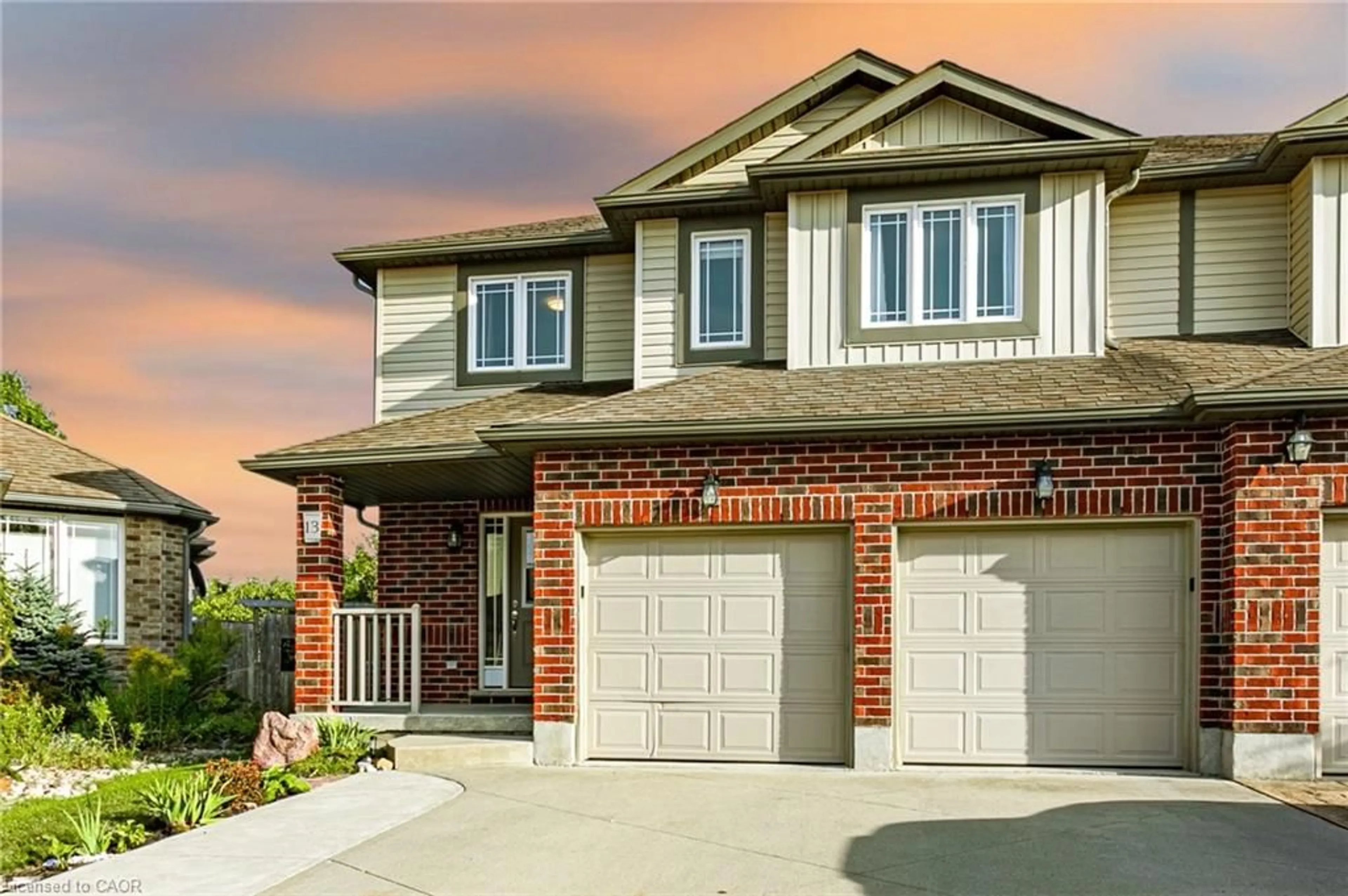 Home with brick exterior material, street for 13 Ridgewood Court, Woodstock Ontario N4T 0E5