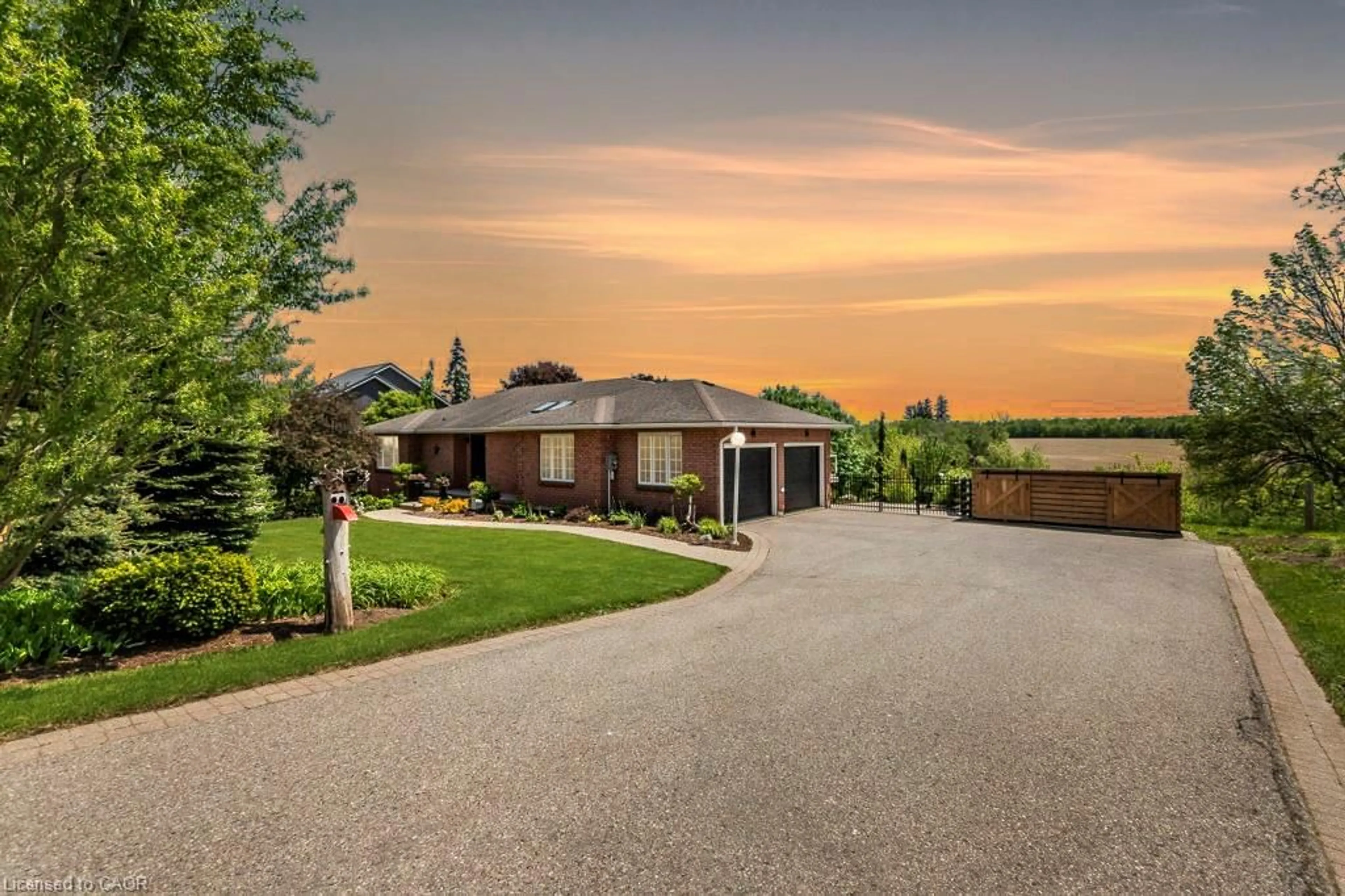 A pic from outside/outdoor area/front of a property/back of a property/a pic from drone, street for 3207 Perth Line 26, Stratford Ontario N5A 6S3