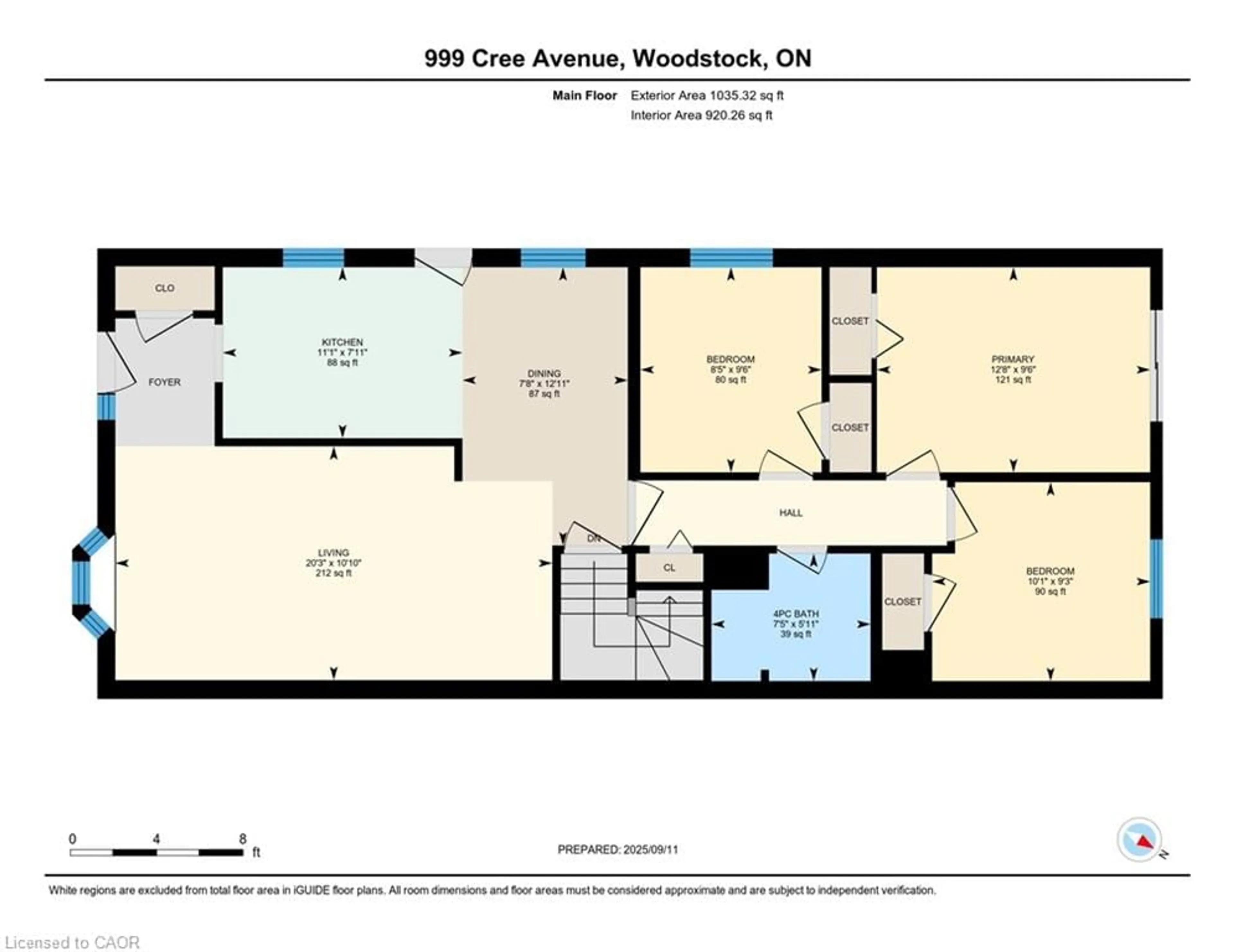Floor plan for 999 Cree Ave, Woodstock Ontario N4T 1E7