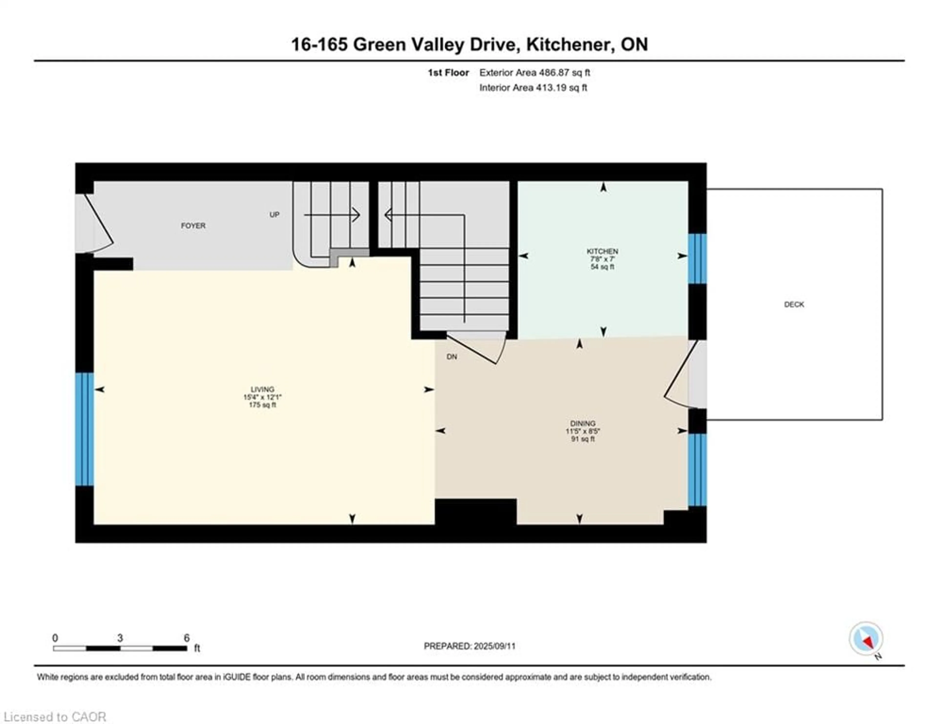 Floor plan for 165 Green Valley Dr #16, Kitchener Ontario N2P 1K3