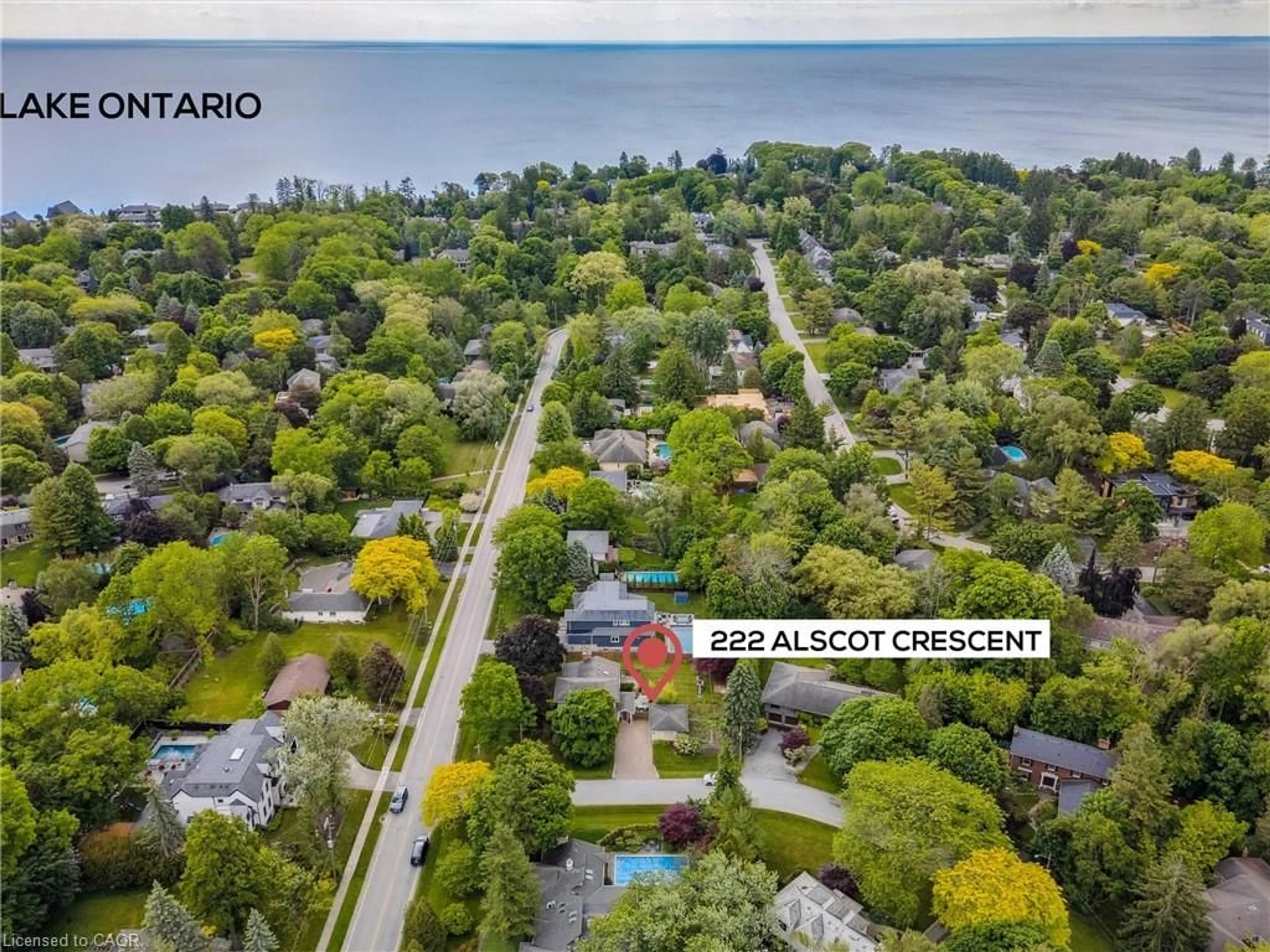 A pic from outside/outdoor area/front of a property/back of a property/a pic from drone, street for 222 Alscot Cres, Morrison Ontario L6J 4R4