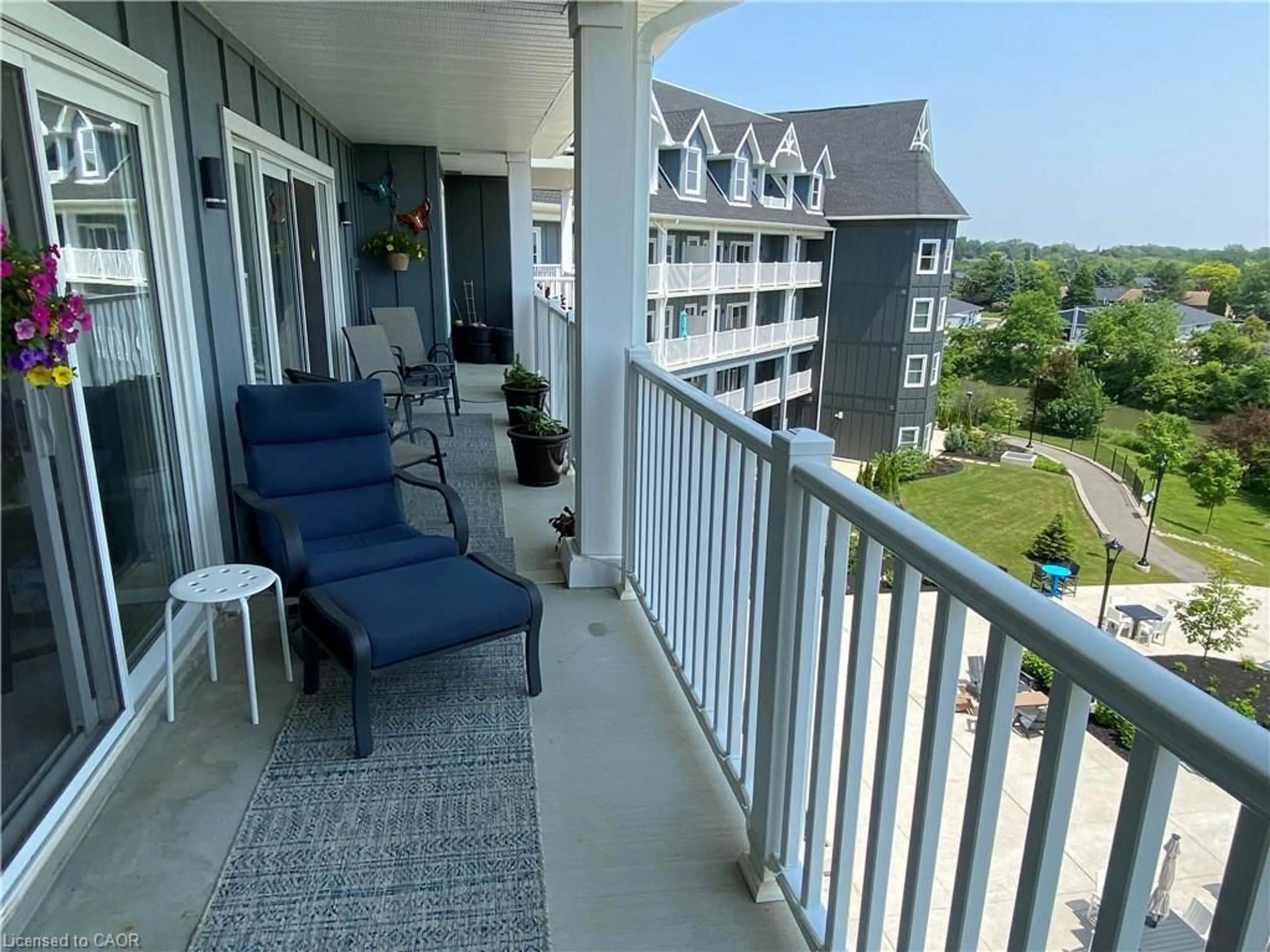 Balcony in the apartment, water/lake/river/ocean view for 39 Sister Varga Terr #312, Hamilton Ontario L9B 0J7