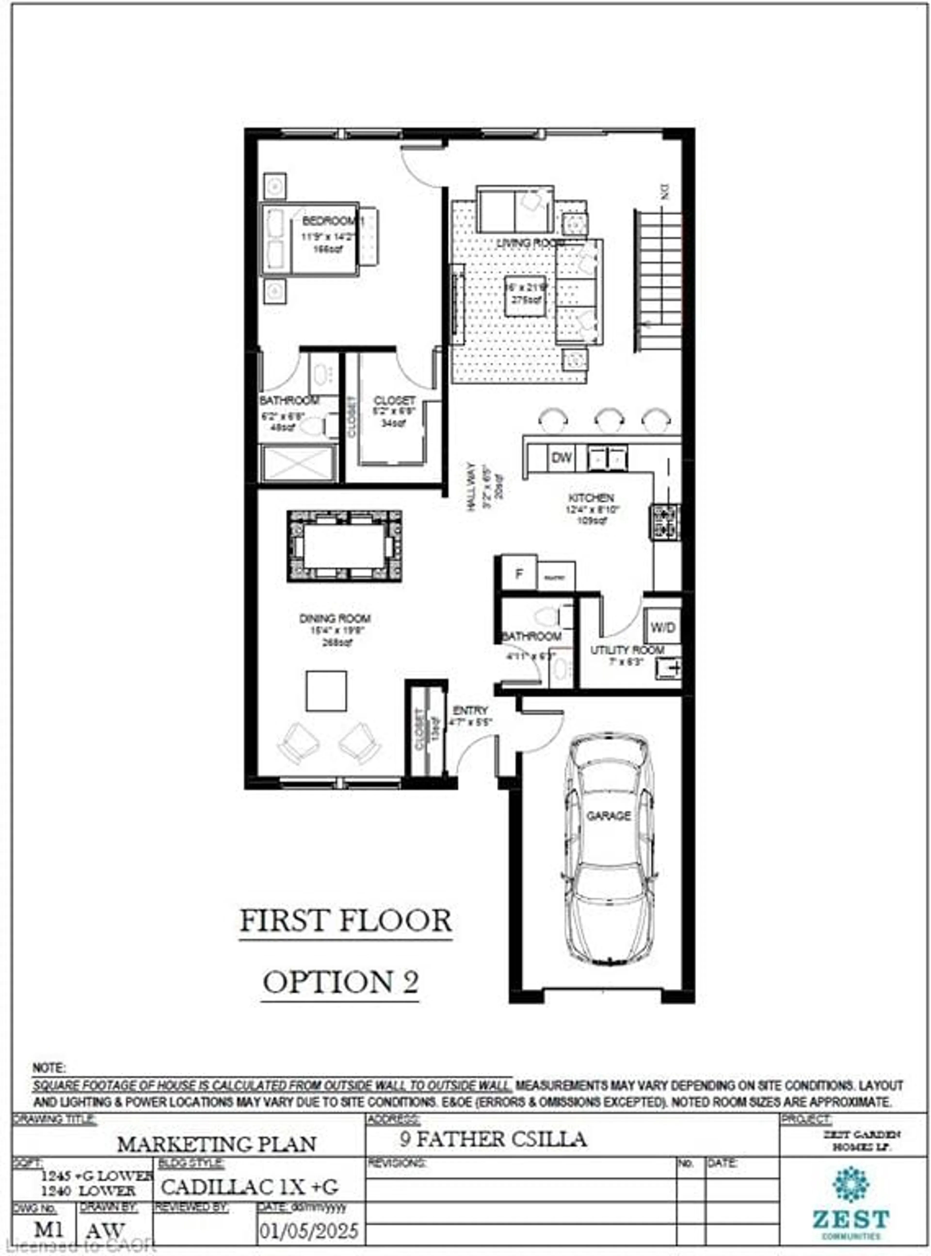 Floor plan for 9 Father Csilla Terr, Hamilton Ontario L9B 2L9