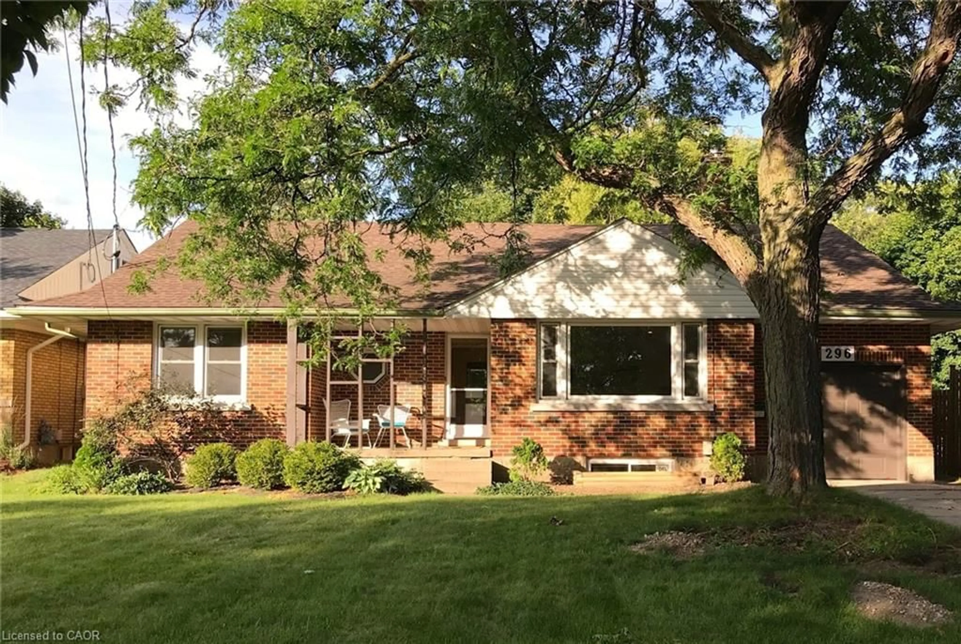 Home with brick exterior material, street for 296 Dumfries Ave, Kitchener Ontario N2H 2E8