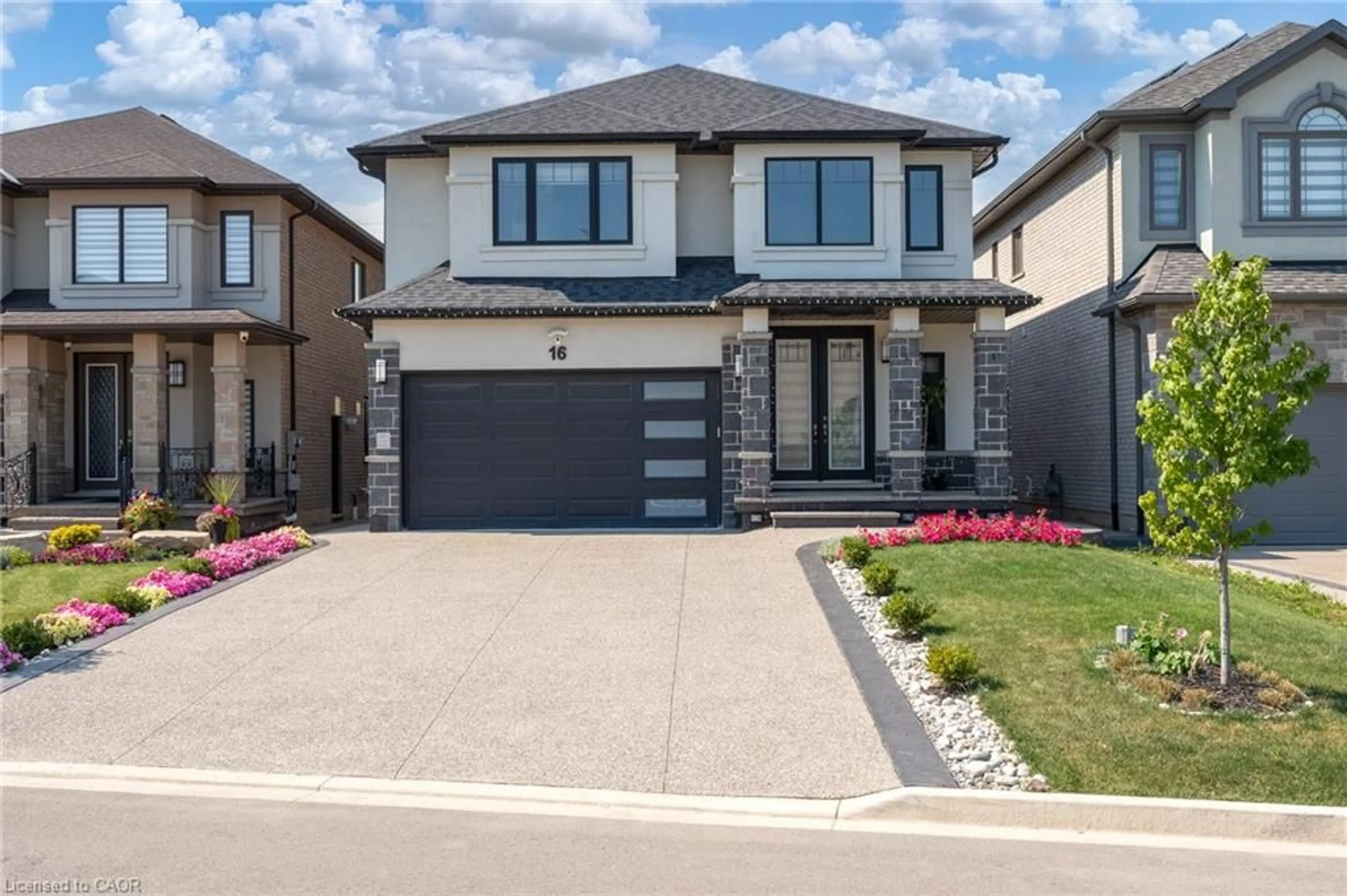 Home with brick exterior material, street for 16 Eringate Crt, Stoney Creek Ontario L8J 0L7