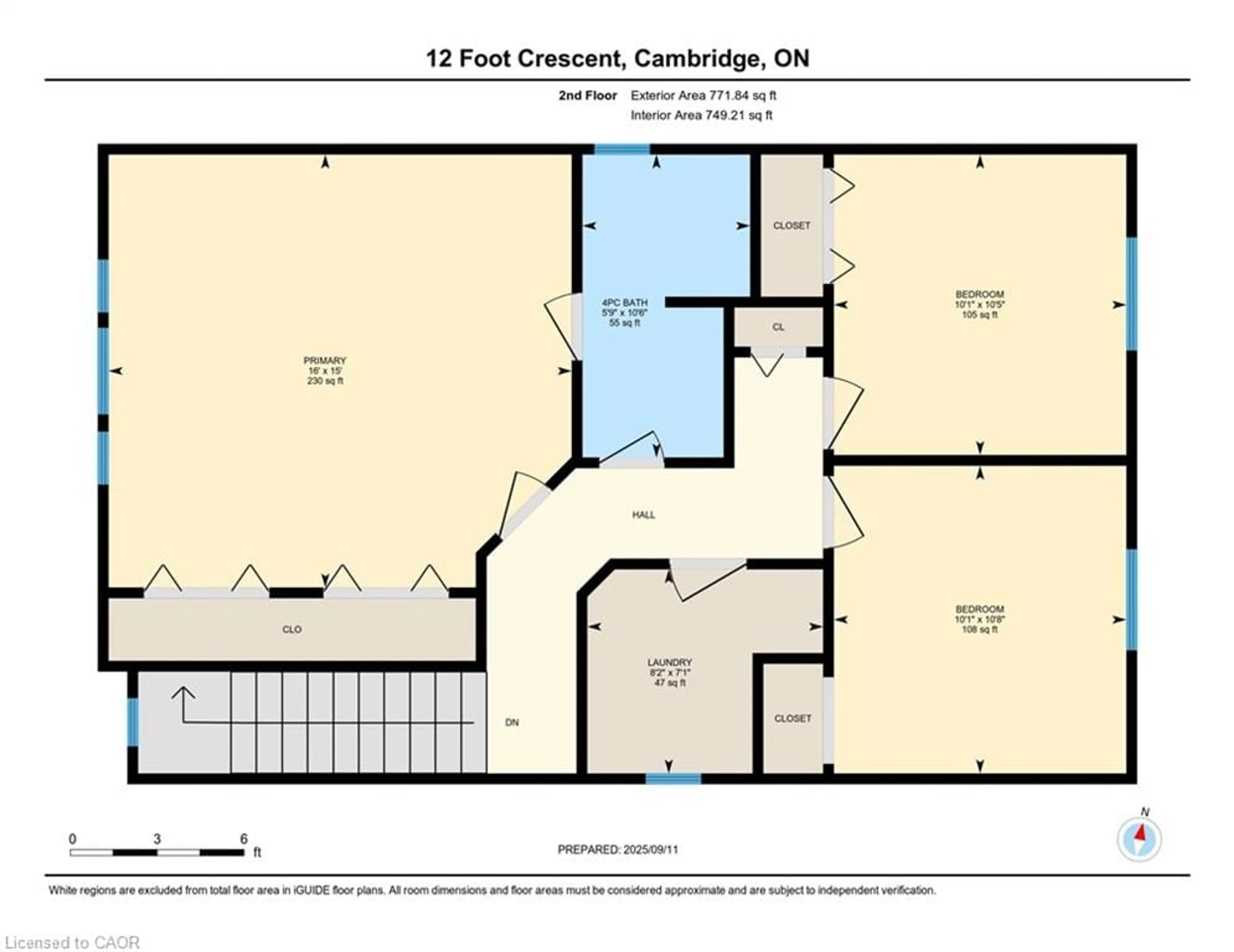 Floor plan for 12 Foot Cres, Cambridge Ontario N1R 8M5
