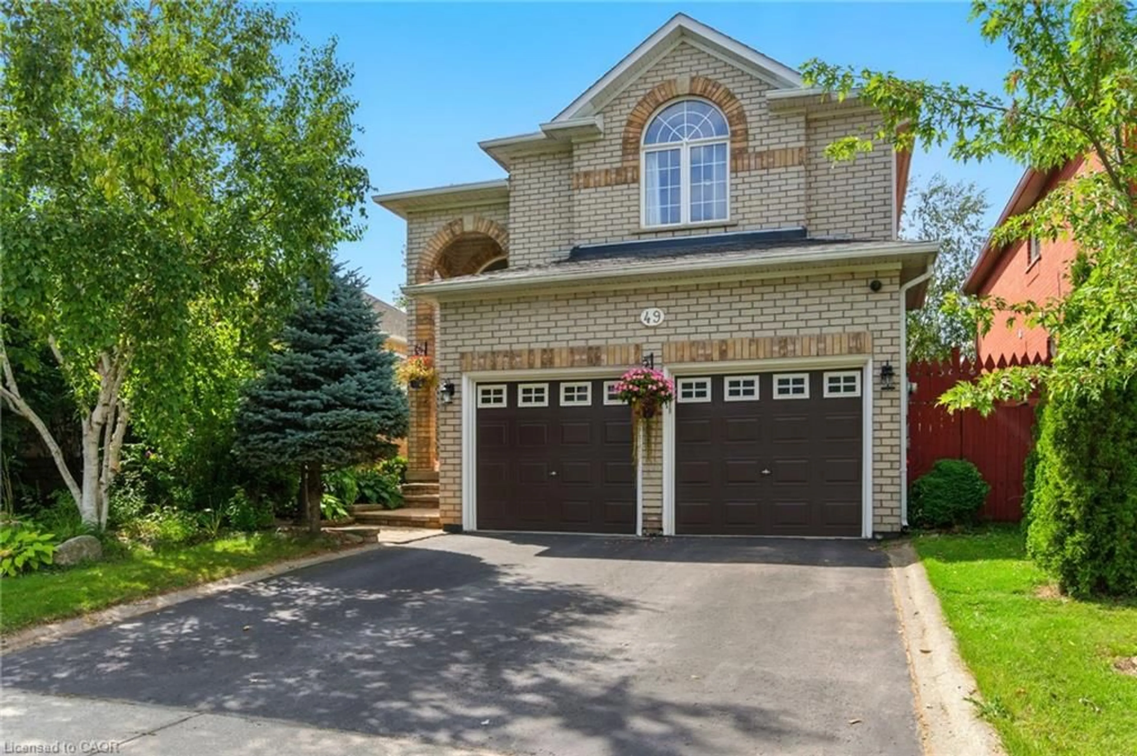 Home with brick exterior material, street for 49 Johnson Cres, Georgetown Ontario L7G 6C9
