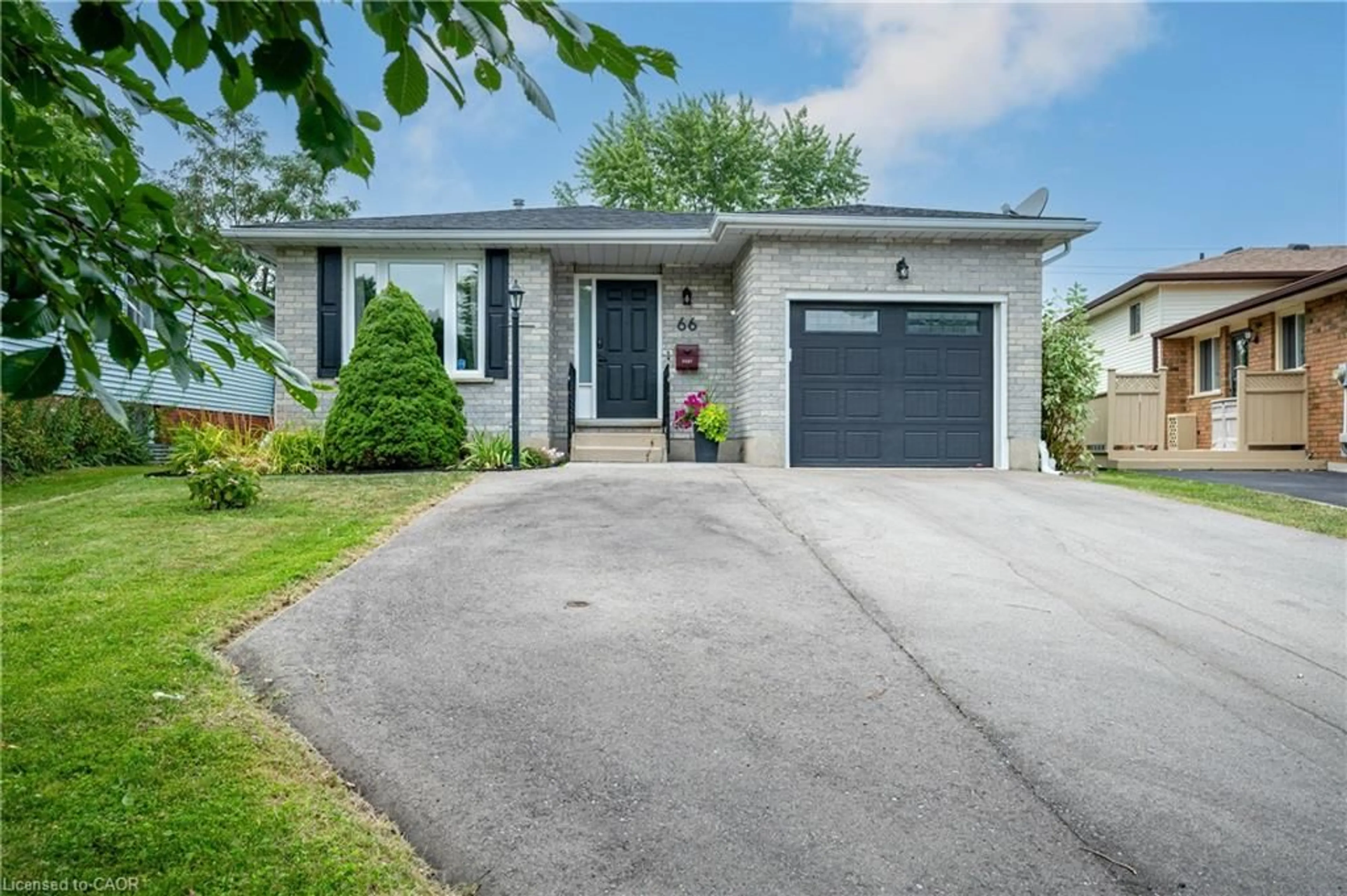 Home with brick exterior material, street for 66 High Acres Cres, Kitchener Ontario N2N 2S4