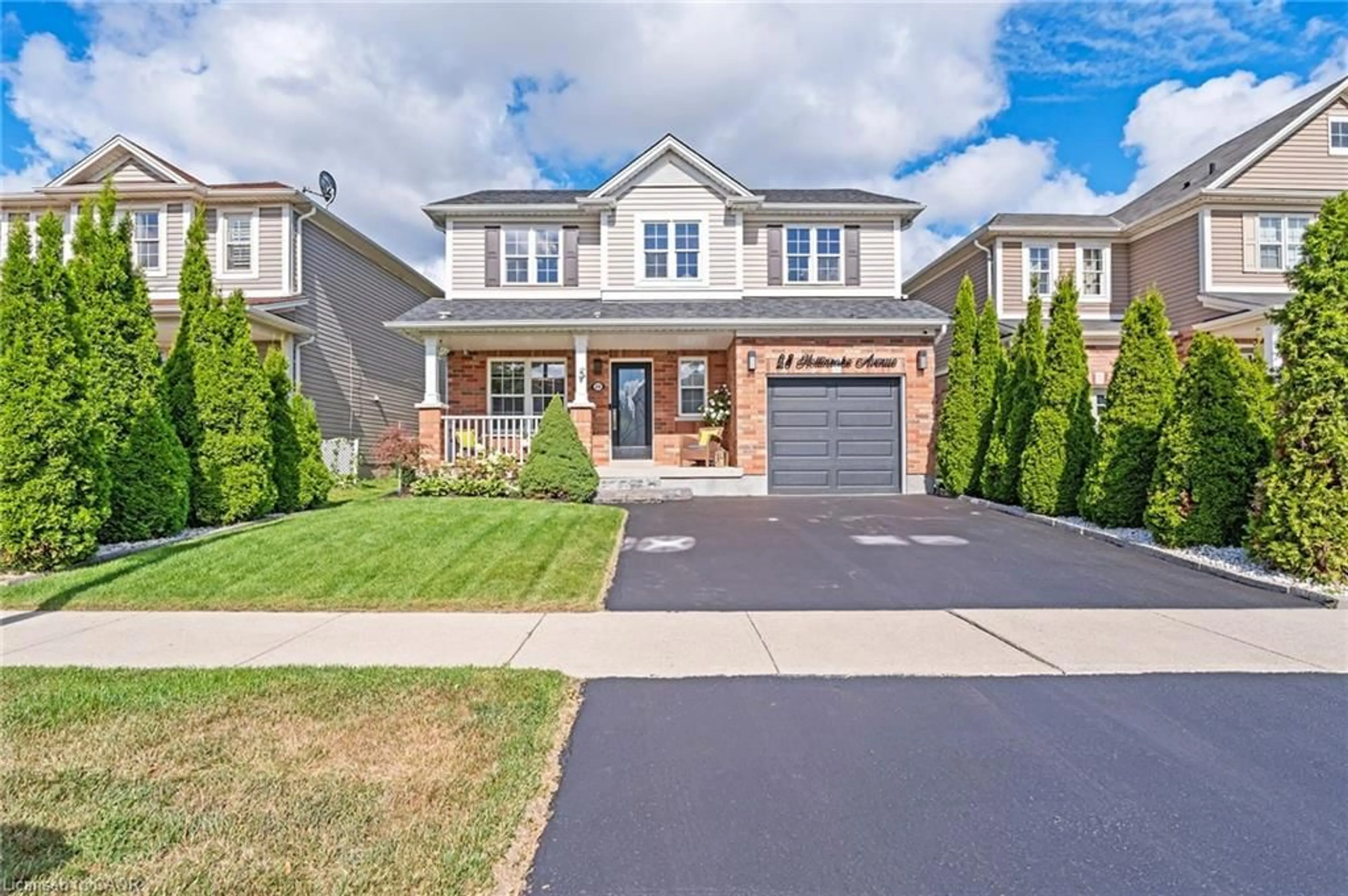 Home with brick exterior material, street for 28 Hollinrake Ave, Brantford Ontario N3T 0A6